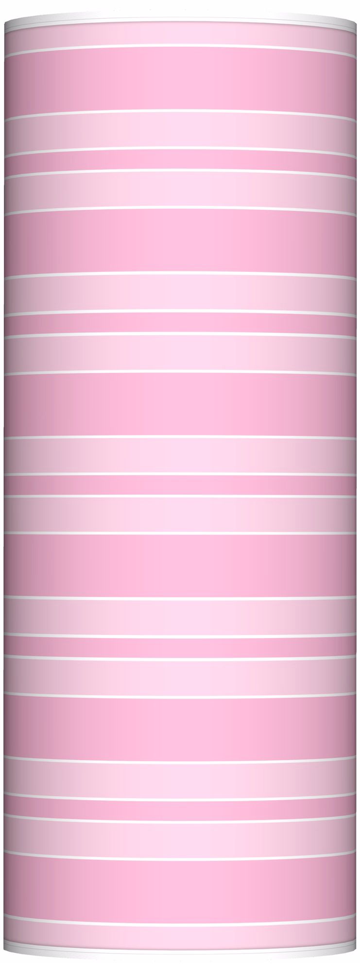 Pale Pink Bold Stripe Ovo Floor Lamp