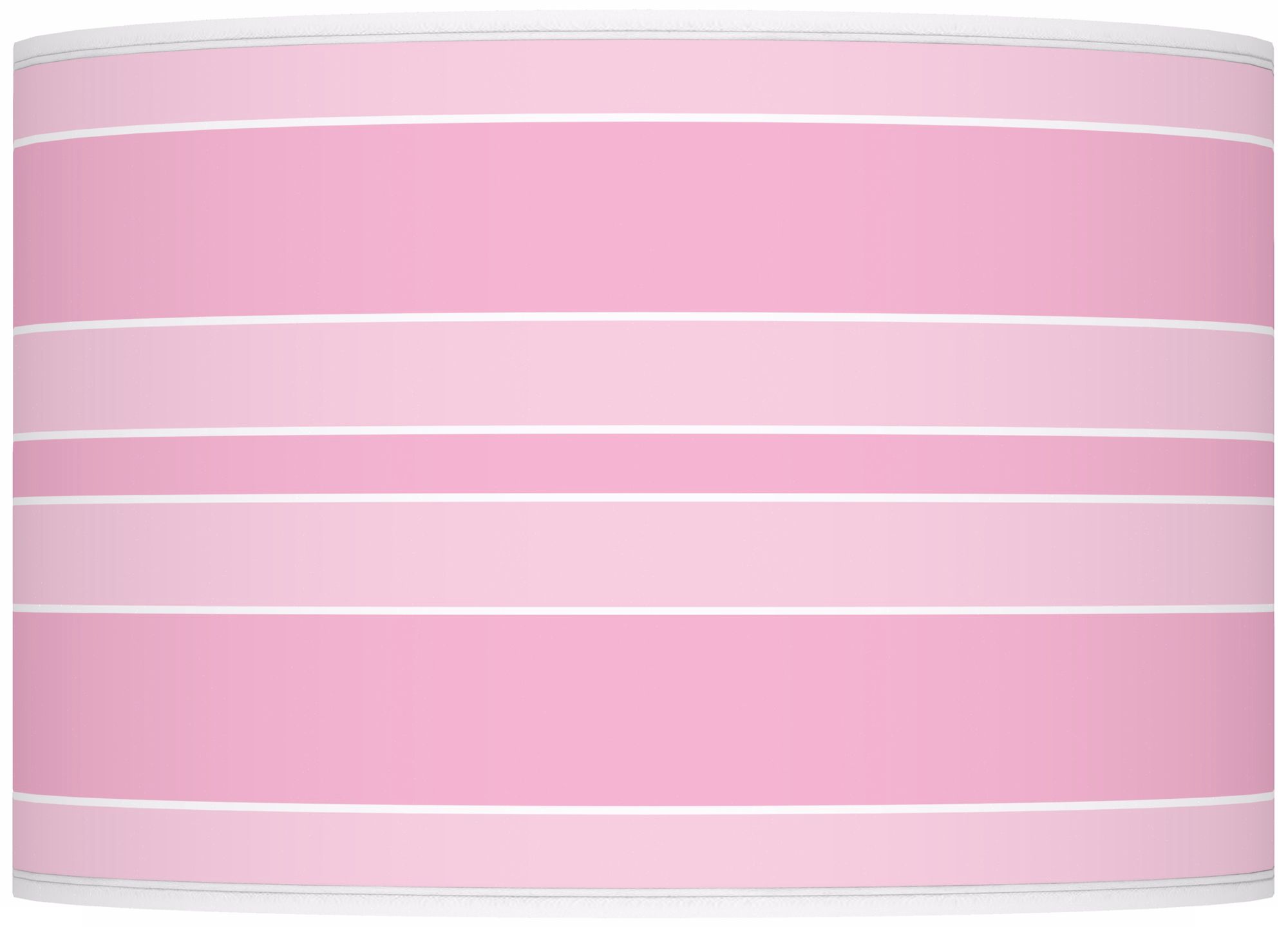 Pale Pink Bold Stripe Ovo Table Lamp