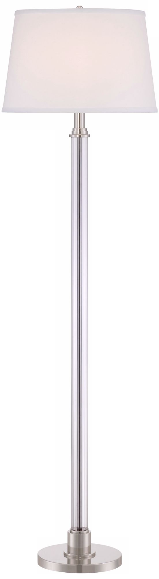 Cantara Clear Glass Column Floor Lamp