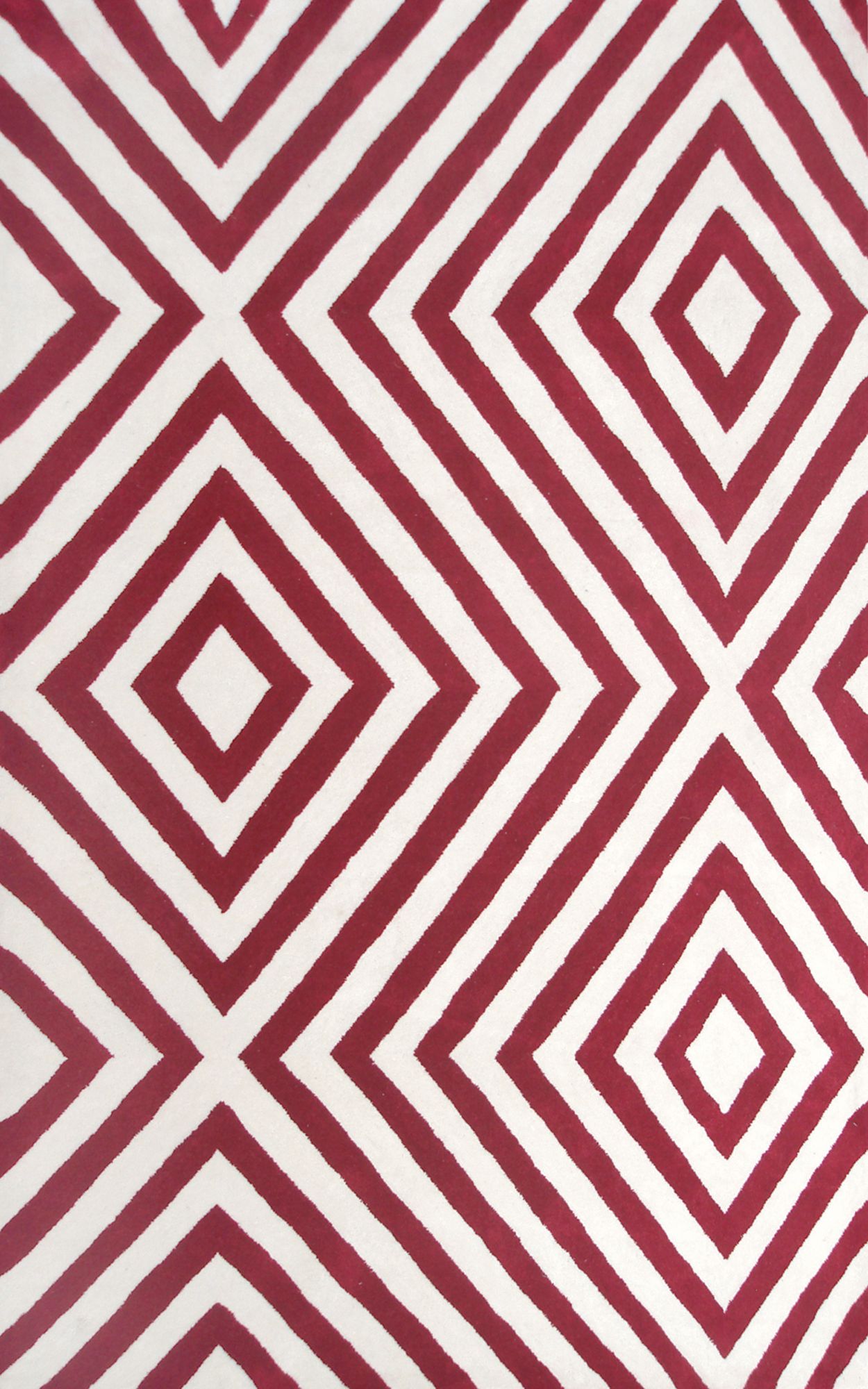 Ecconox 72426 Zuel Red and White Area Rug