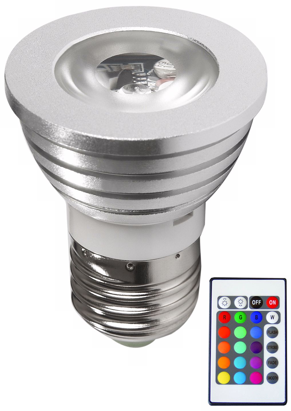 2-Watt Color Changing PAR16 LED Bulb With Remote