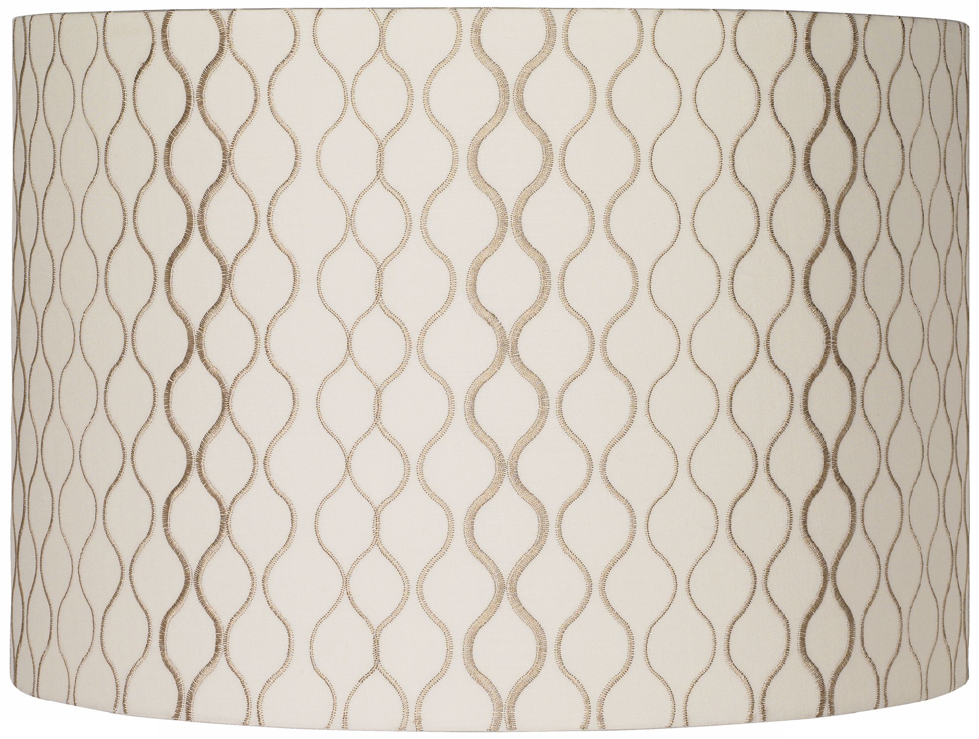 Rural Green Embroidered Hourglass Ovo Table Lamp