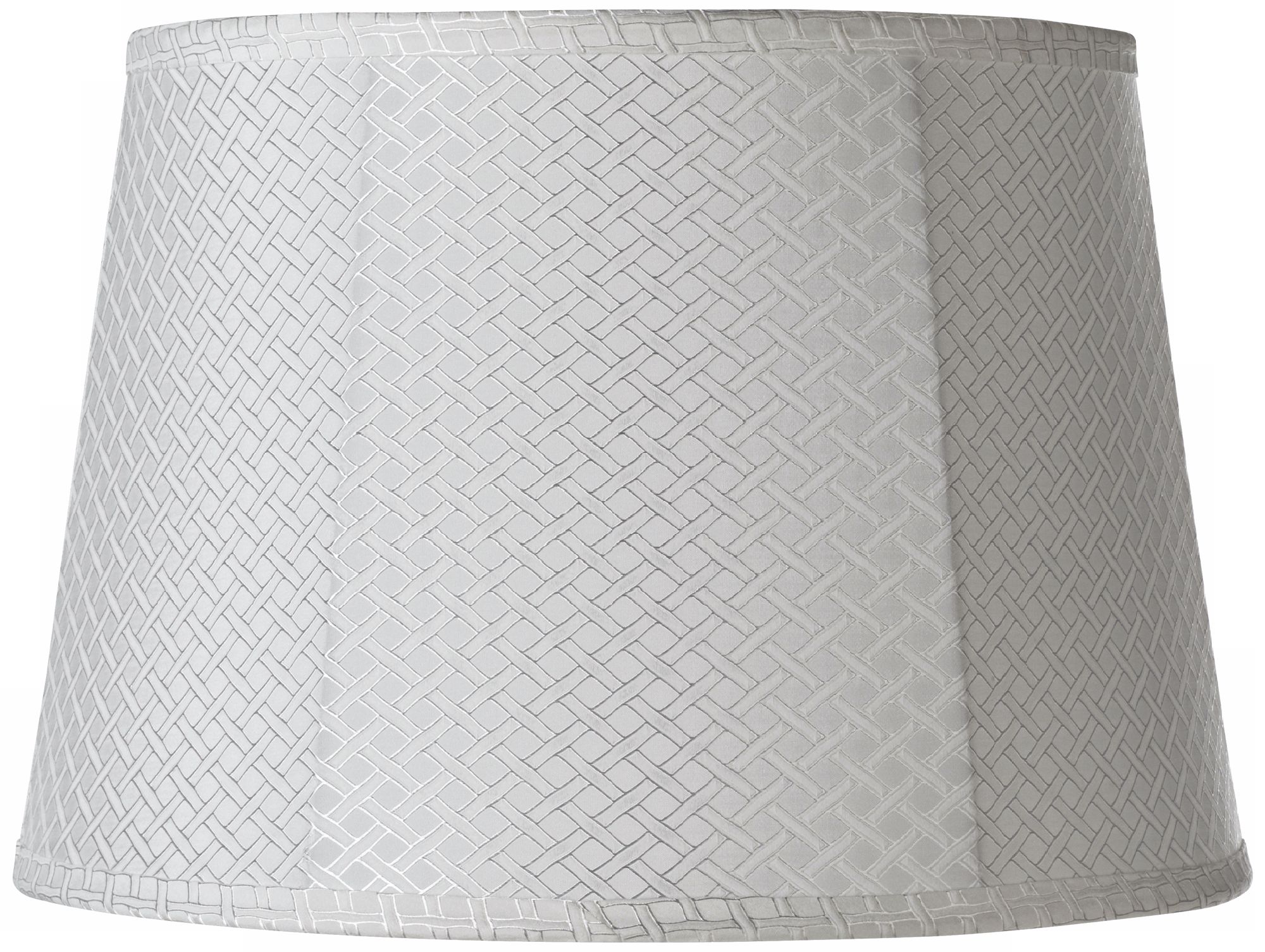 Dressy Rose White Lattice Ovo Table Lamp
