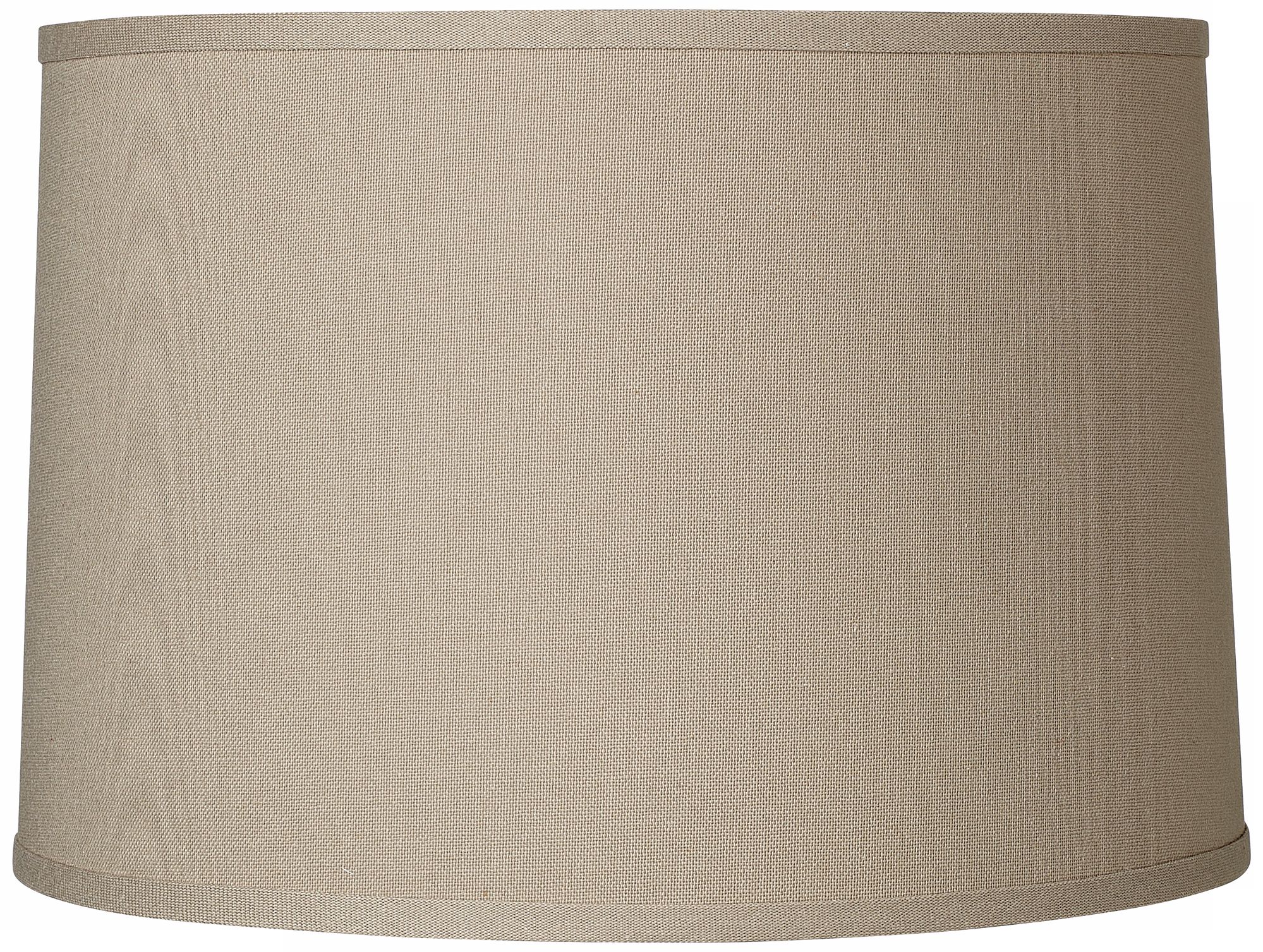 Rugged Brown Fog Linen Shade Ovo Table Lamp