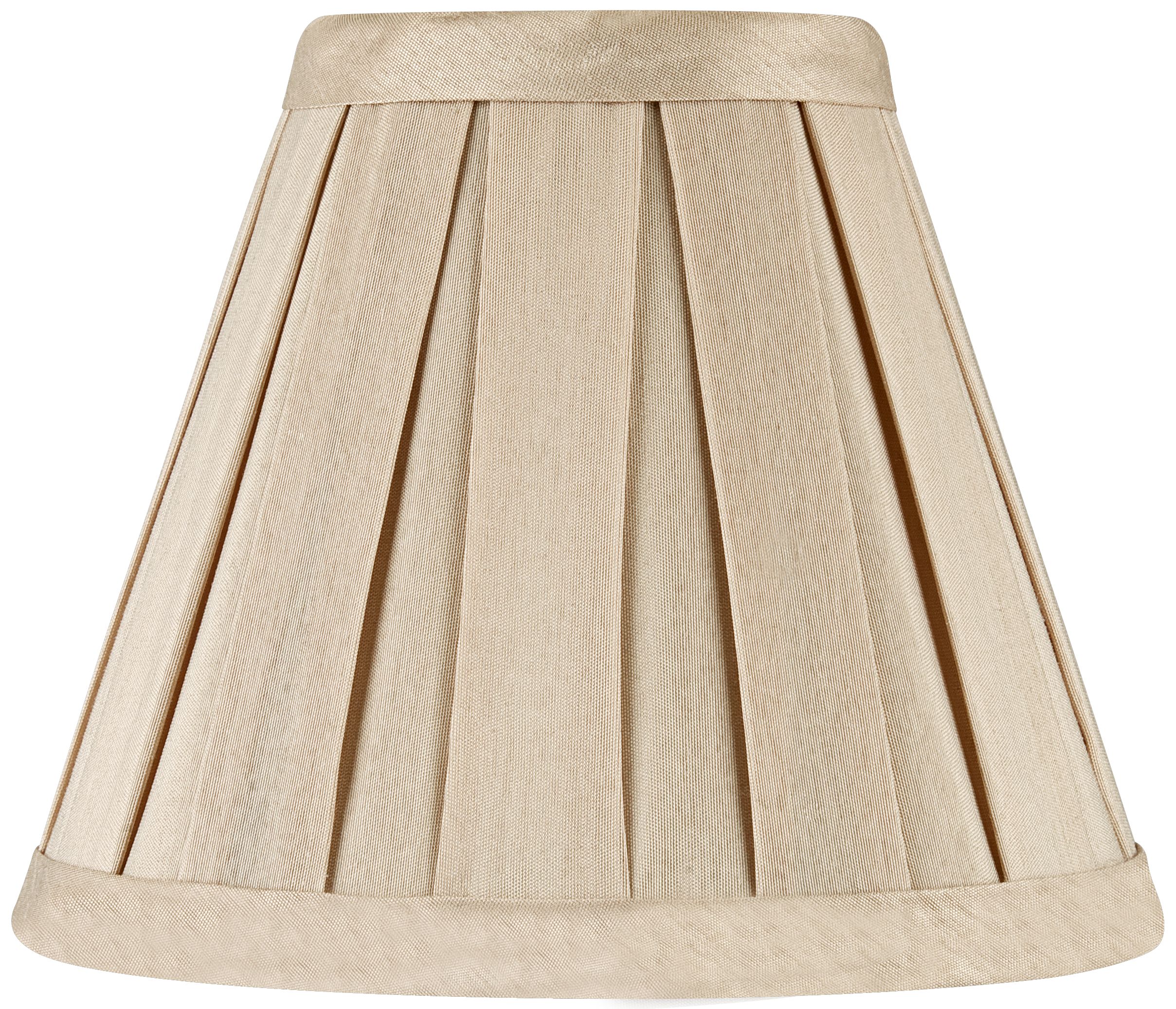 Pleated Taupe Faux Silk Mini Shade 3x6x5 (Clip-On)