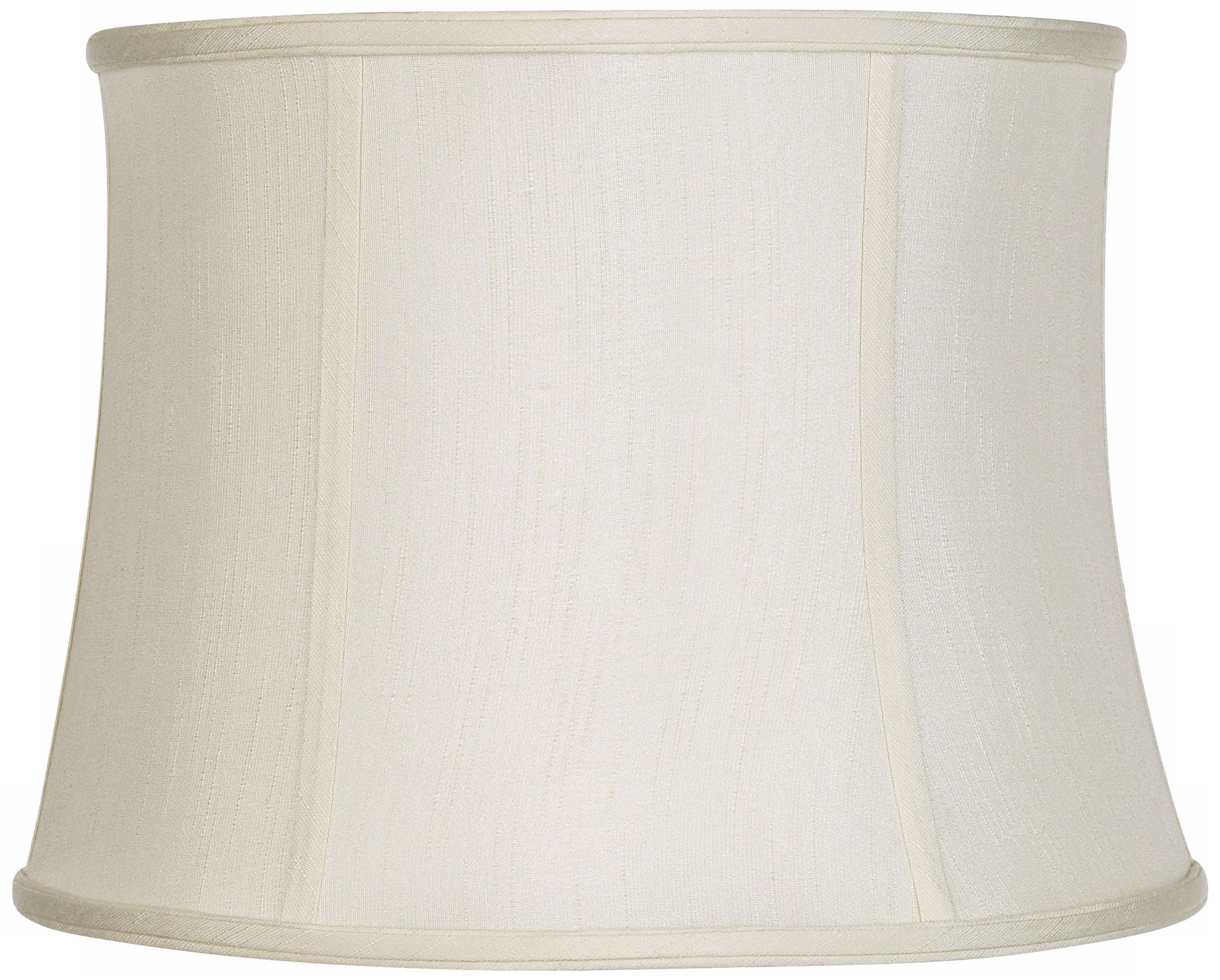 Rugged Brown Creme Fabric Drum Ovo Table Lamp