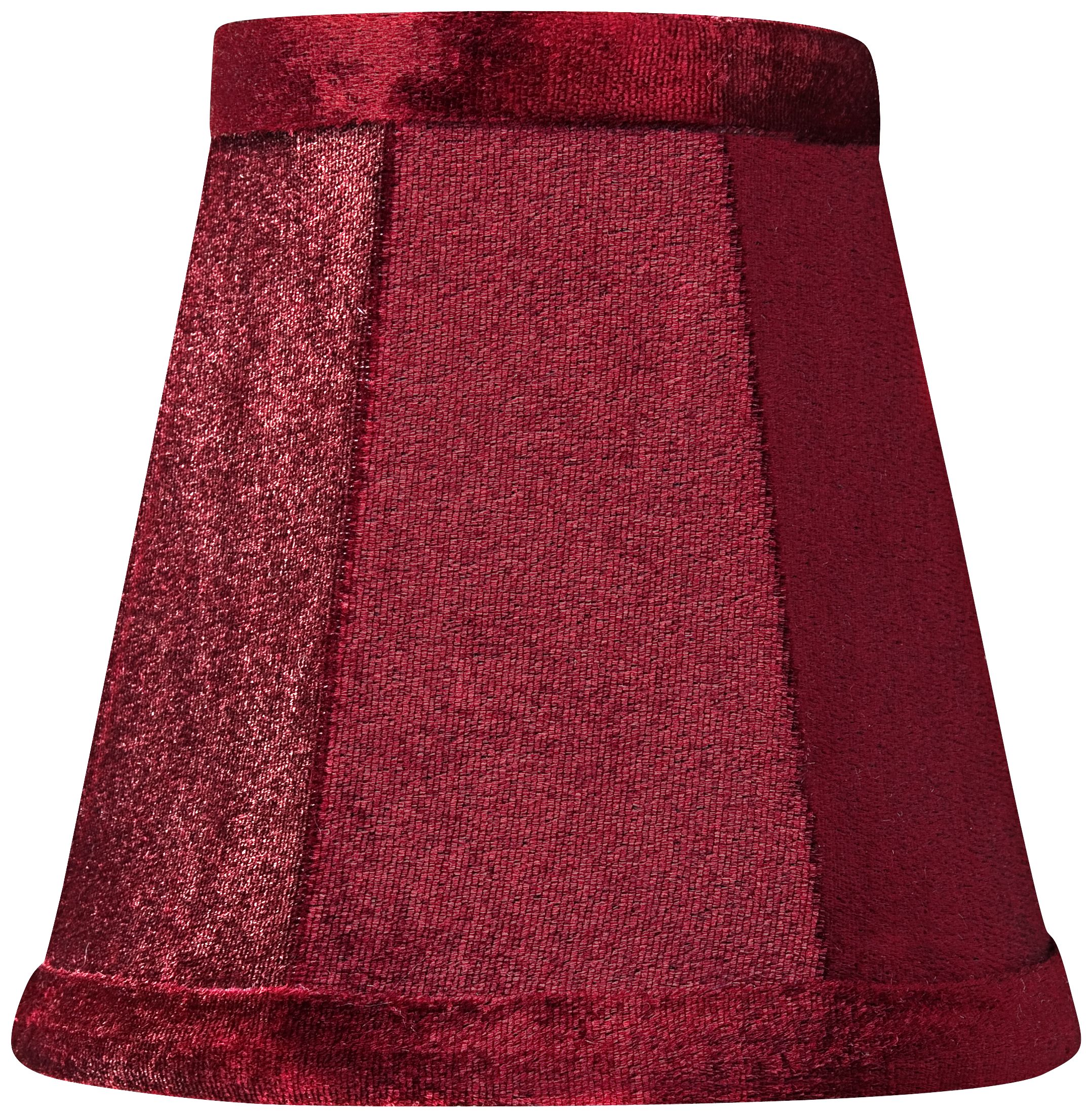 Burgundy Velvet Mini Shade 3x5x5 (Clip-On)