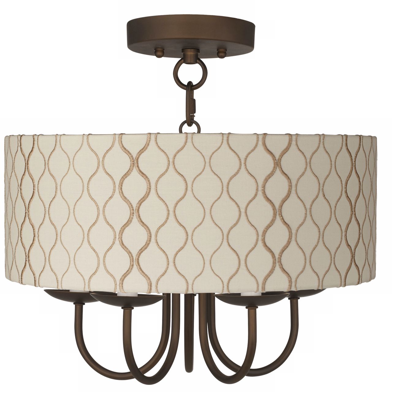 Wynwood 14" Wide Ceiling Light with Hourglass Shade