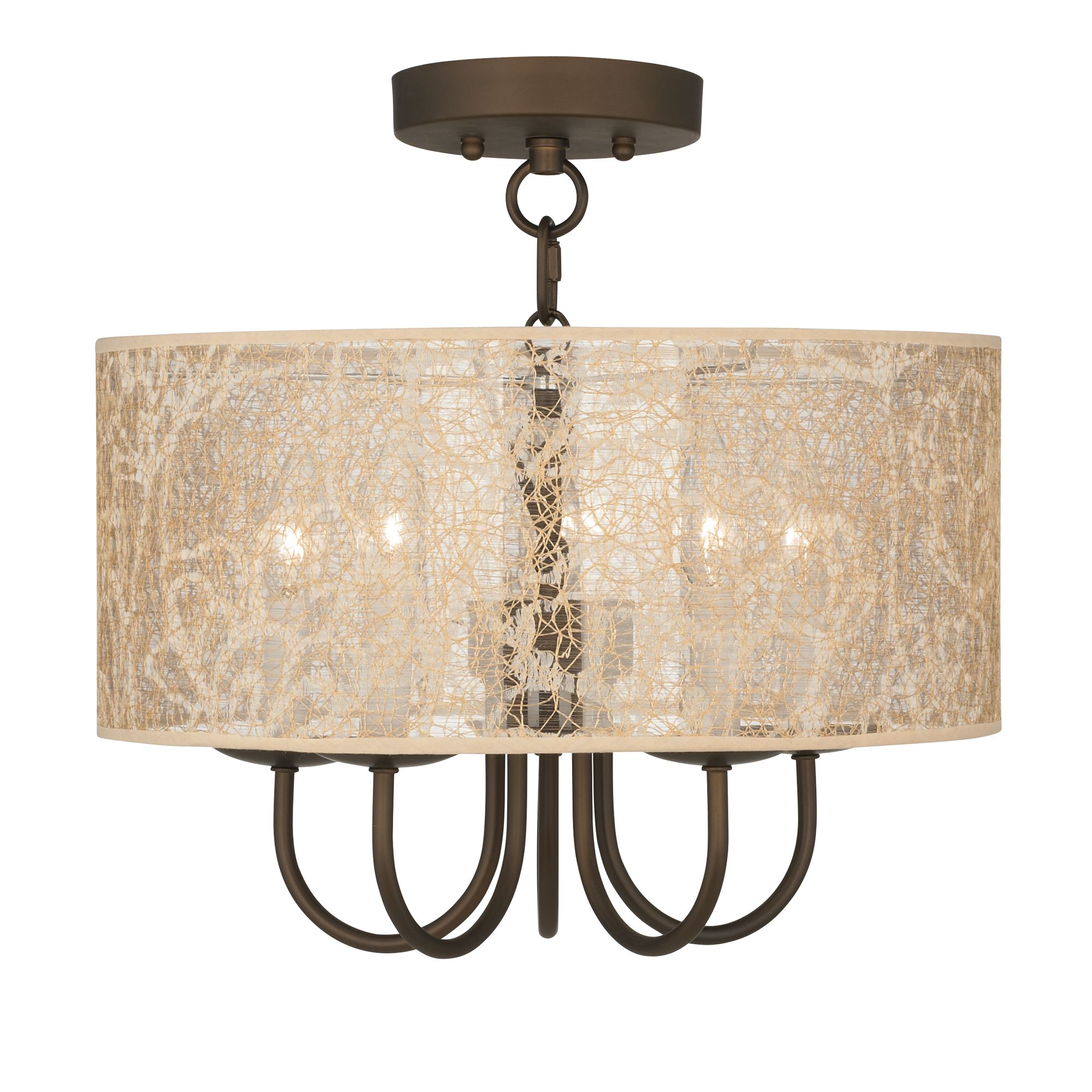 Wynwood 16" Wide Ceiling Light with Transparent Shade