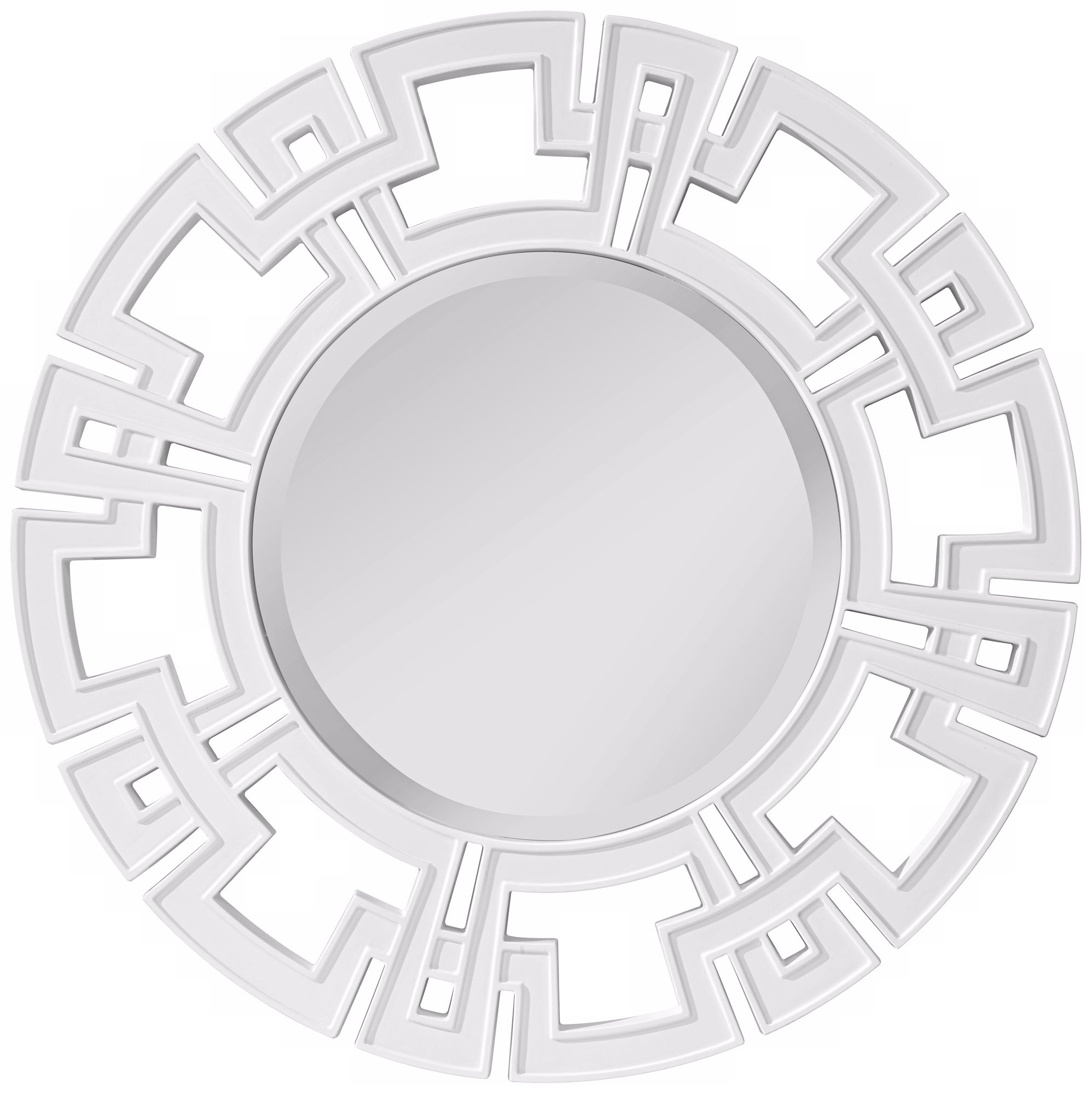 Murray Feiss Helena 34" Wide Round Wall Mirror