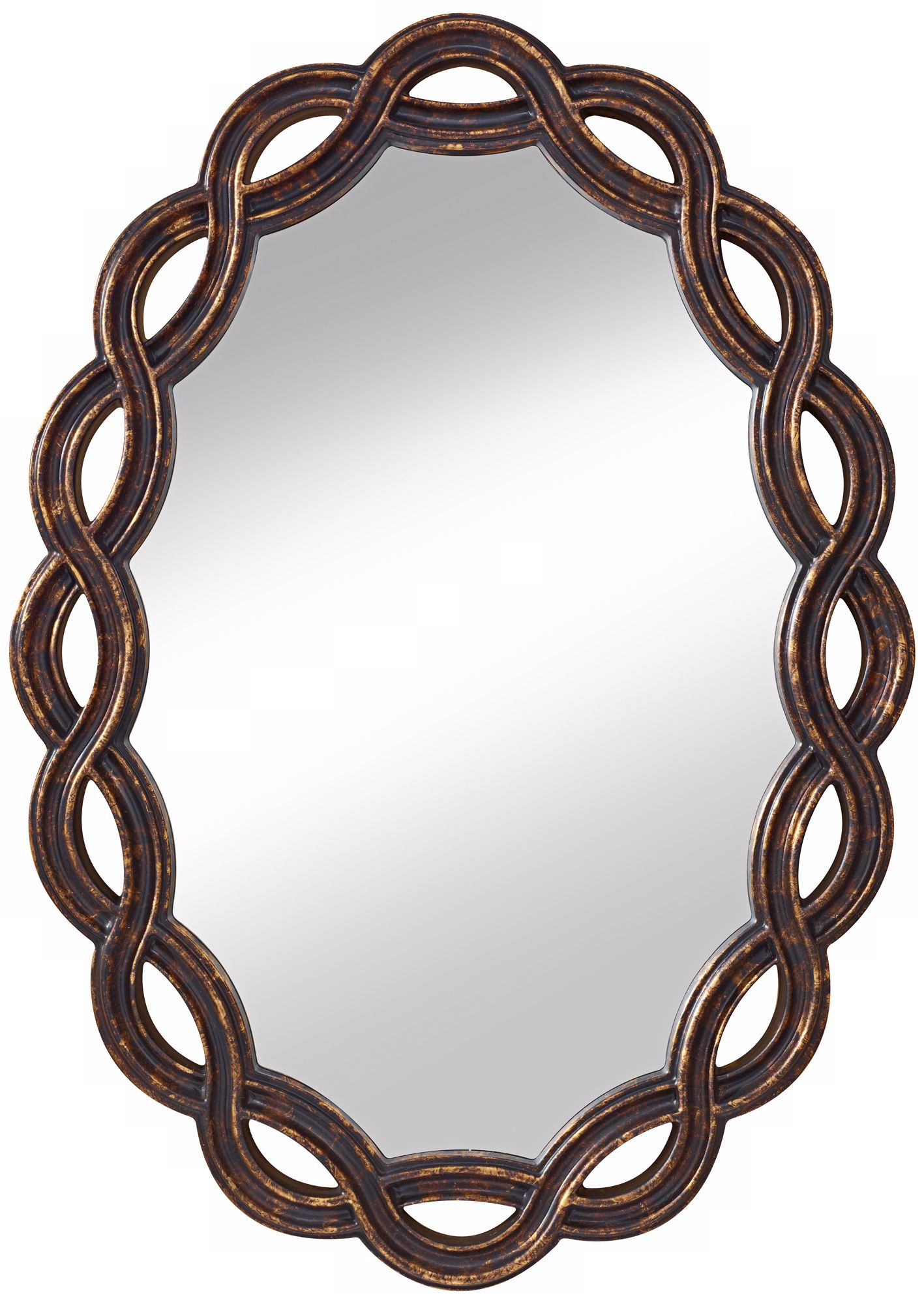 Murray Feiss Charmed 34" High Oval Wall Mirror