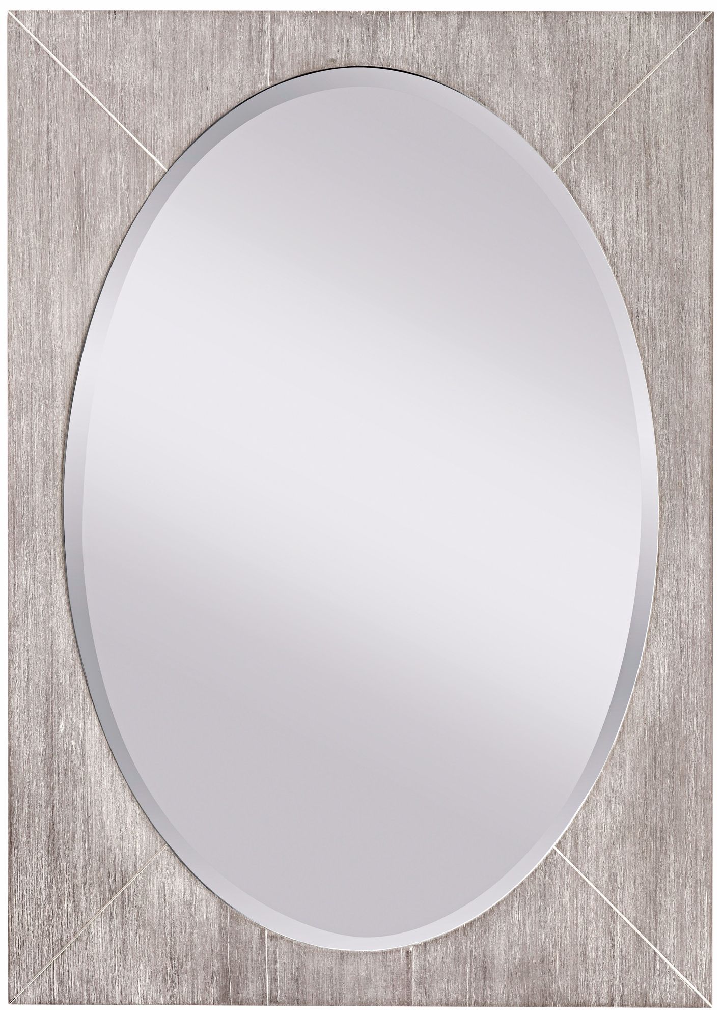 Murray Feiss Seaside 42" High Oval Wall Mirror