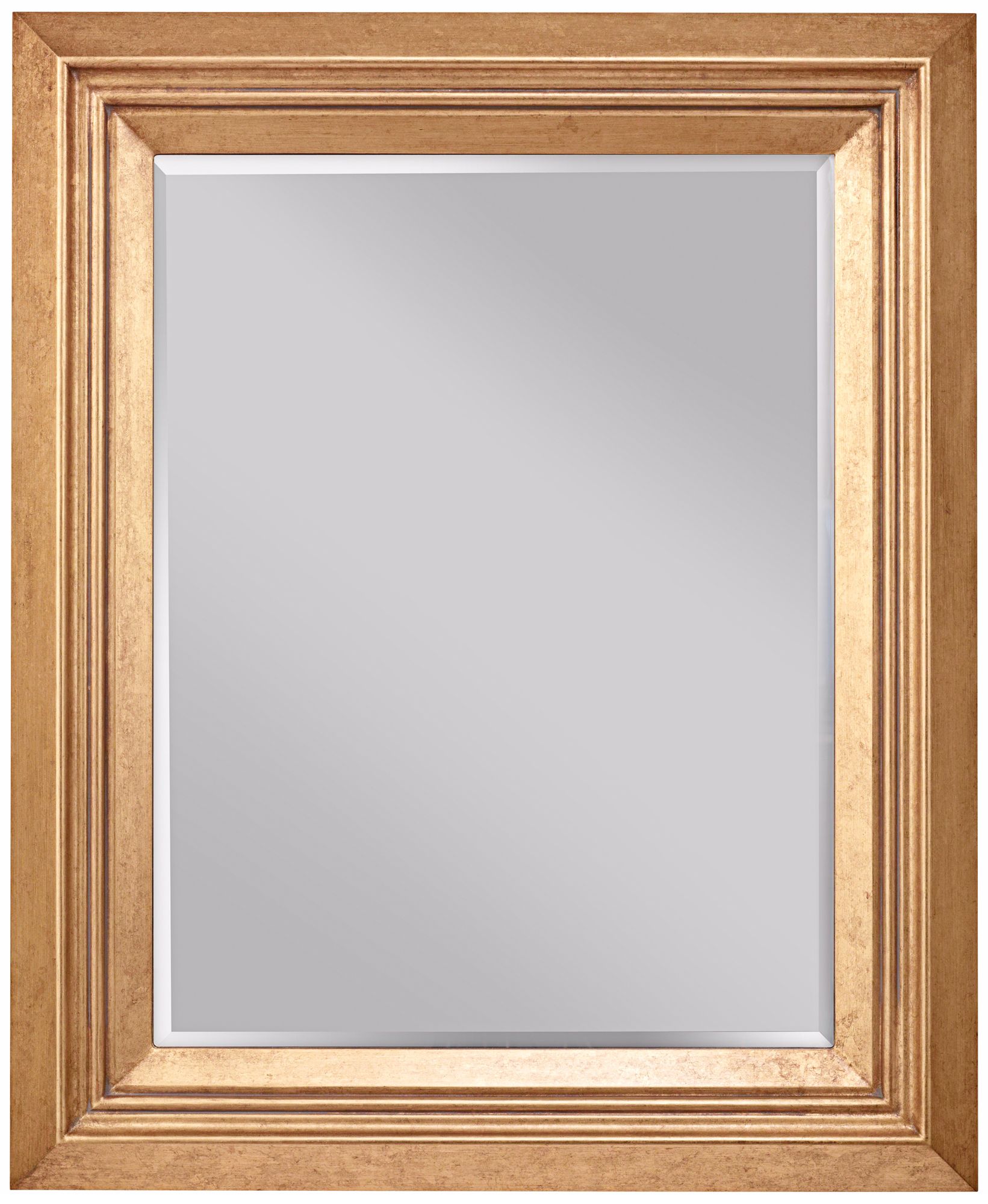 Murray Feiss Tisdale 33" High Antique Gold Wall Mirror