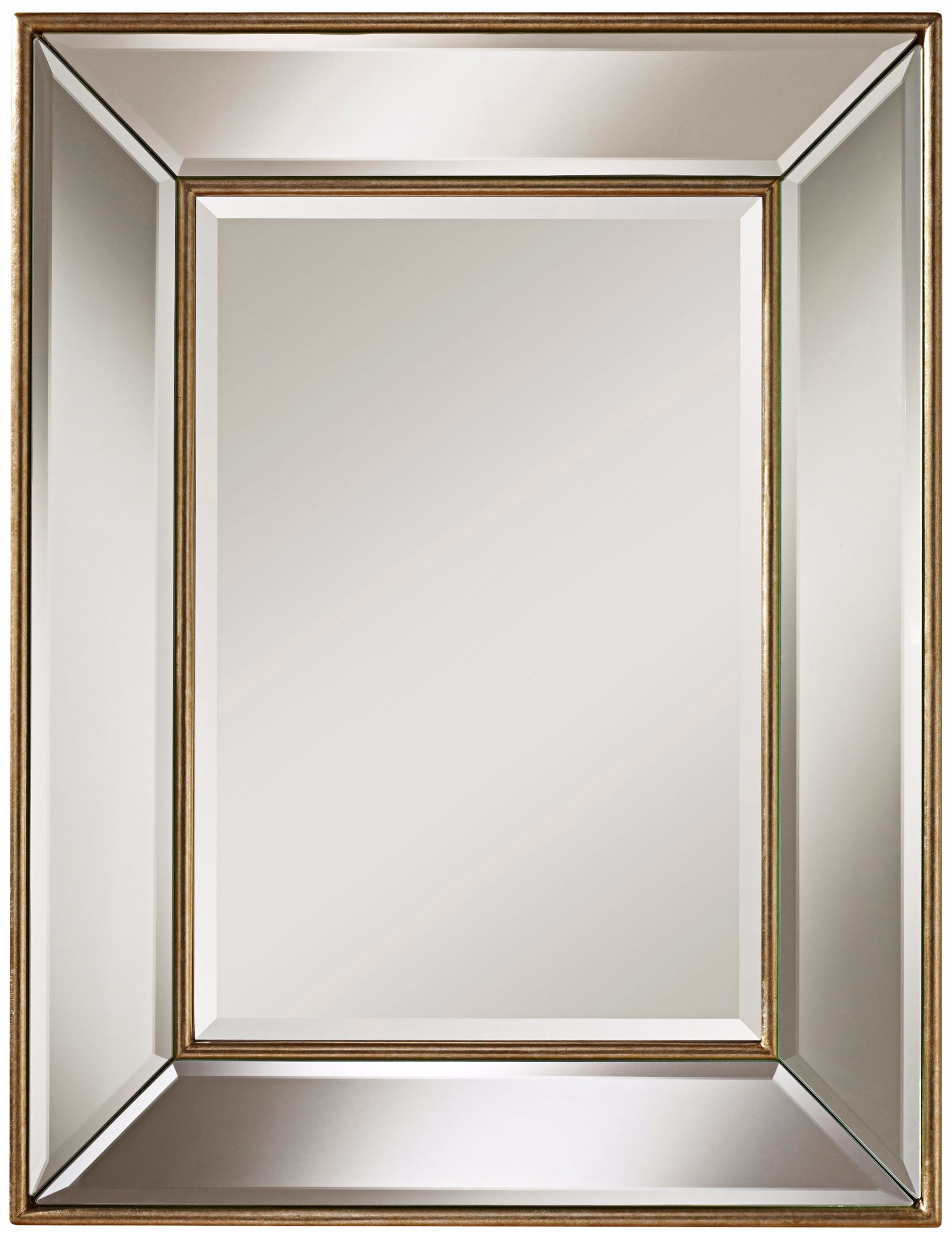 Murray Feiss Drake 26 3/4" High Silver Leaf  Wall Mirror