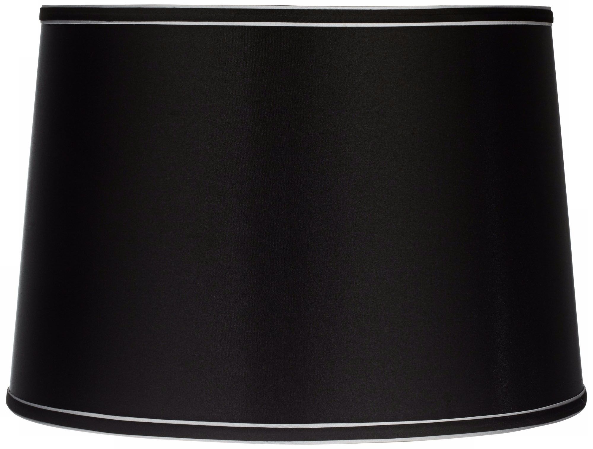 Sydnee Satin Black Drum Lamp Shade 14x16x11 (Spider)