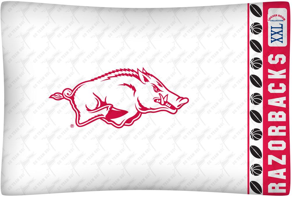 NCAA Arkansas Razorbacks Locker Room Pillow Case