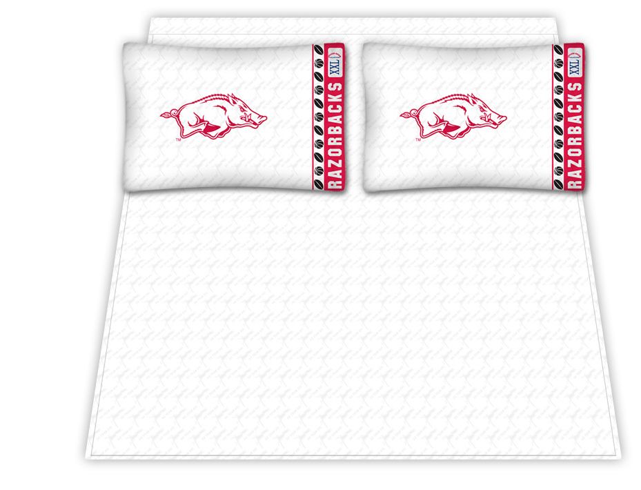 NCAA Arkansas Razorbacks Micro Fiber Sheet Sets