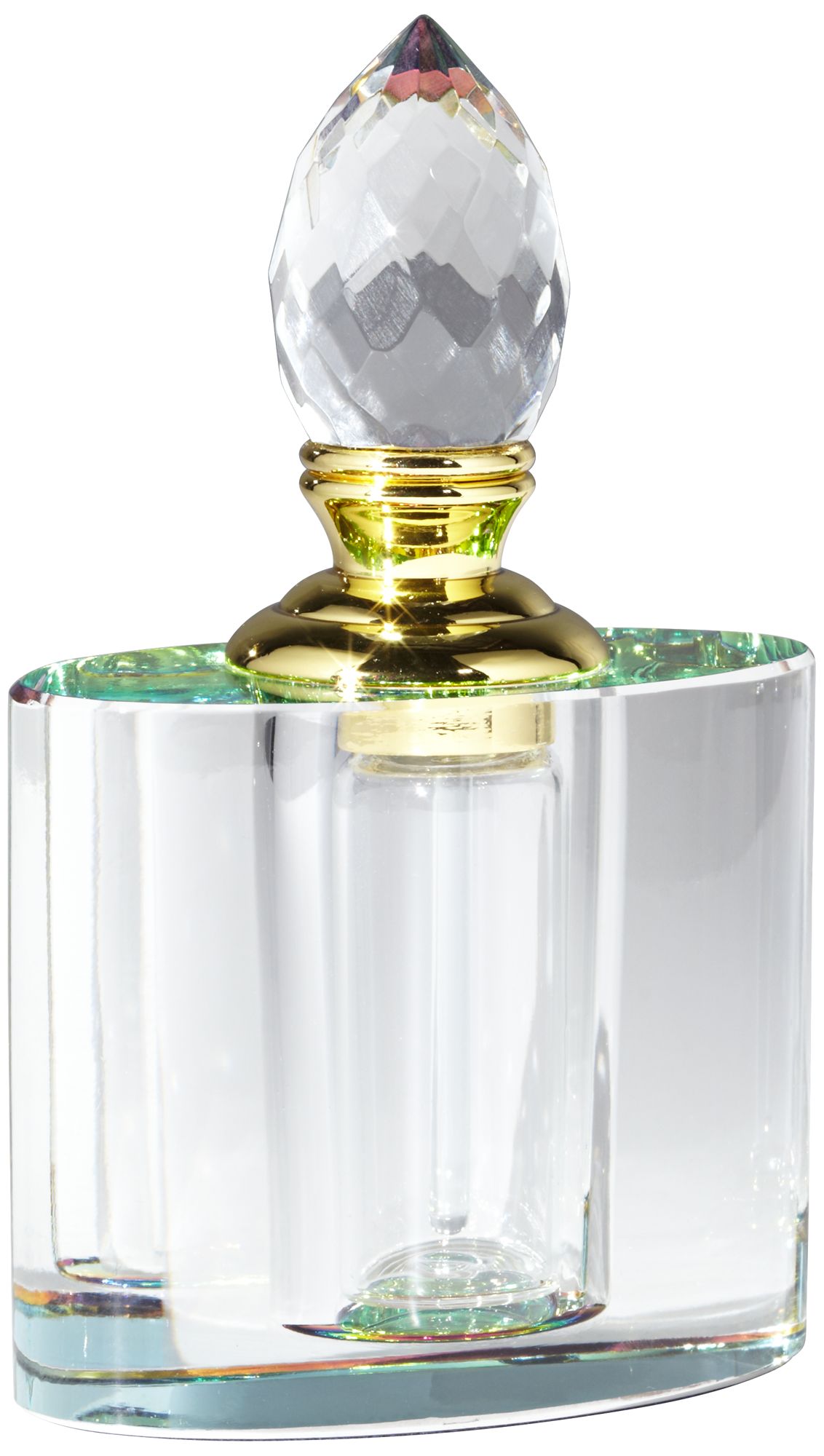 Bianca Crystal Clear and Gold 12ml Perfume Bottle