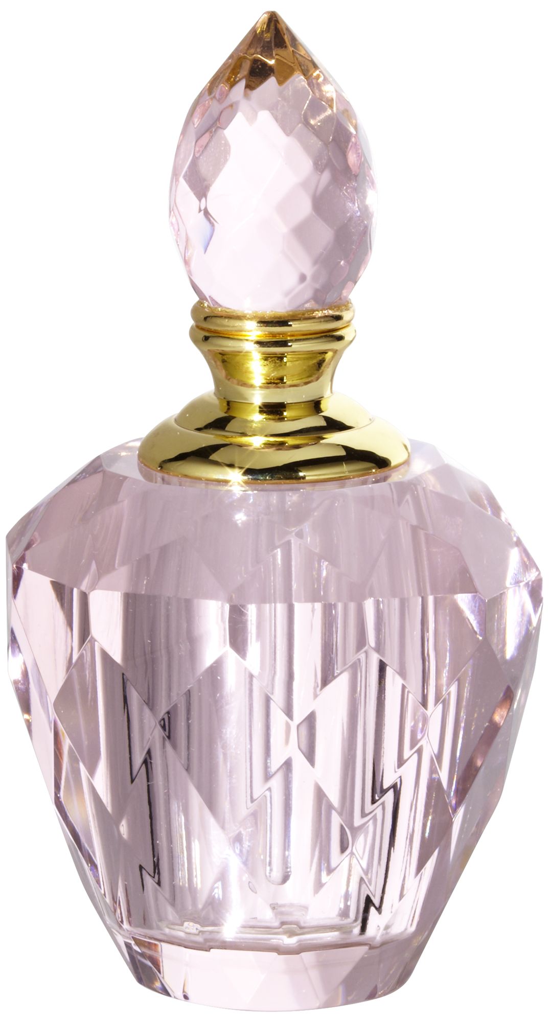 Alexandra Powder Pink Crystal and Gold 12ml Perfume Bottle