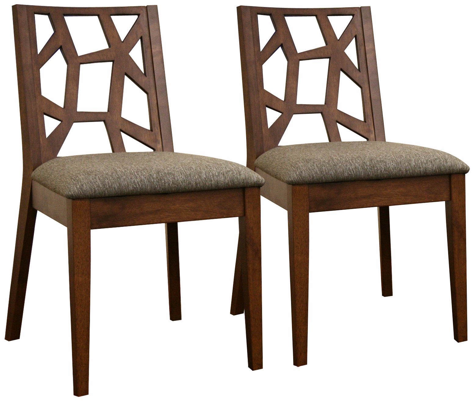 Set of 2 Jennifer Fabric Dining Chairs