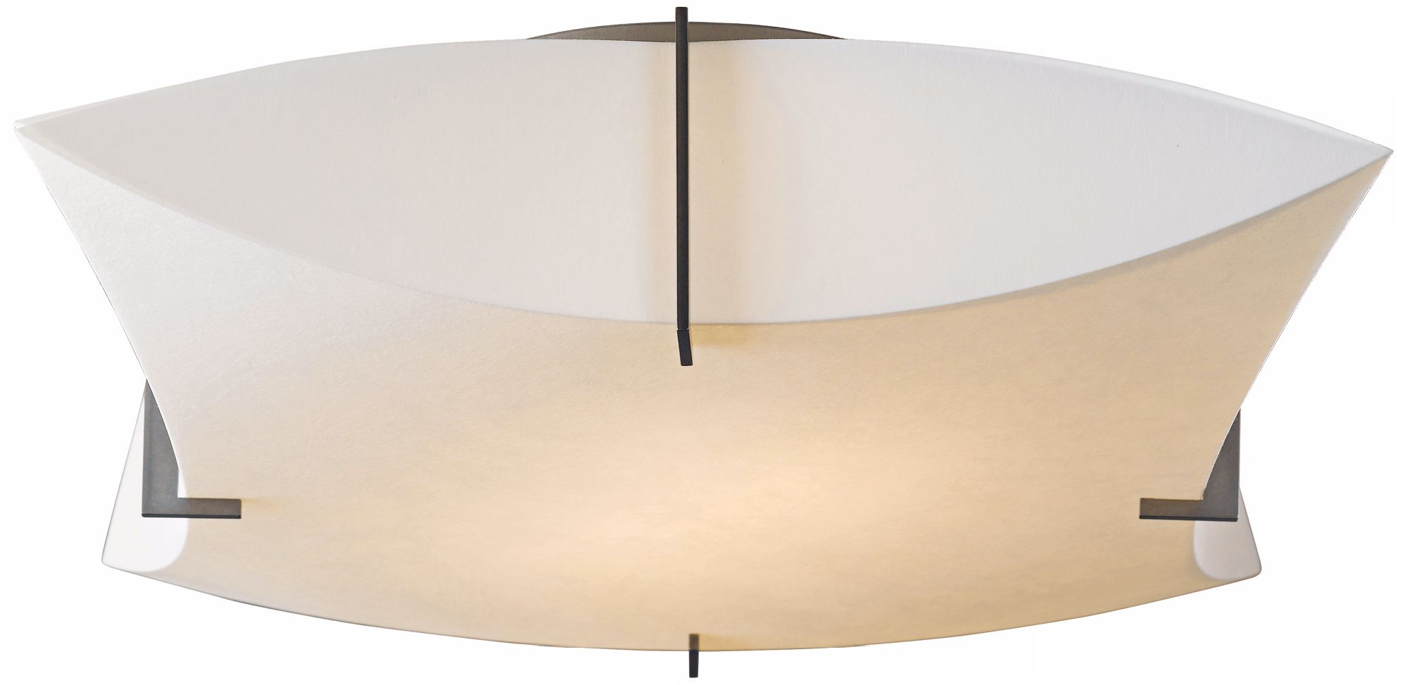 Hubbardton Forge Bento 17 3/4"W Dark Smoke Ceiling Light