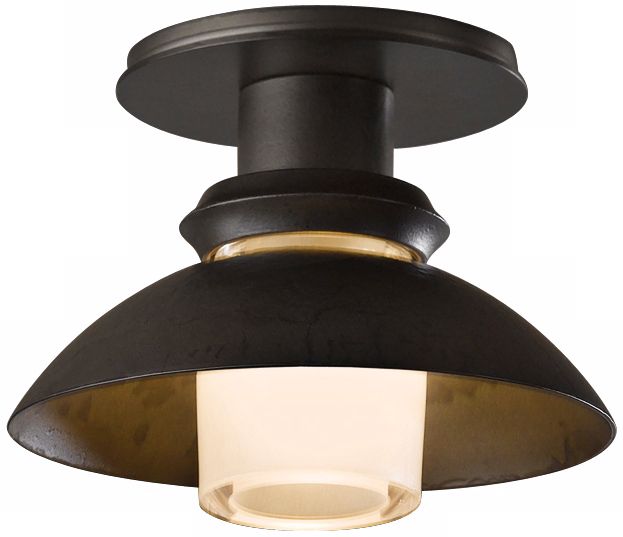 Hubbardton Forge Staccato 7"W Dark Smoke Ceiling Light