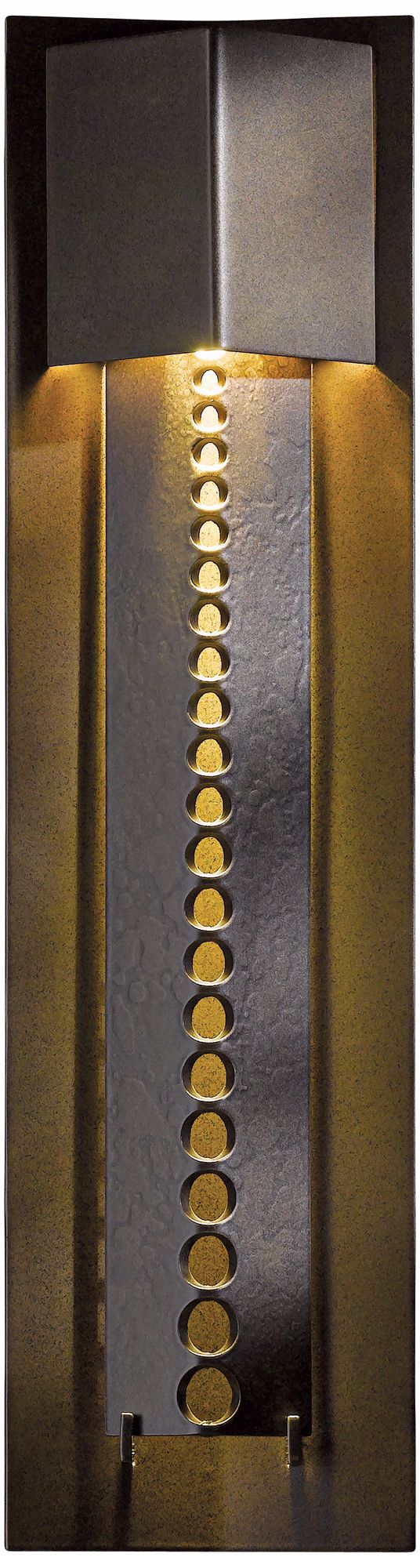 Hubbardton Forge Apex 16 3/4" High Dark Smoke Wall Sconce