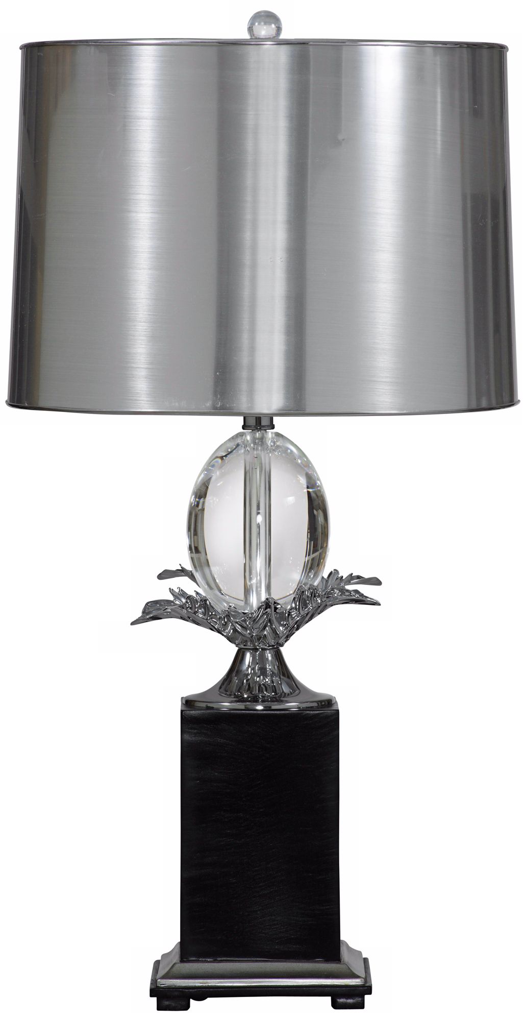 Heston Silver and Black Table Lamp