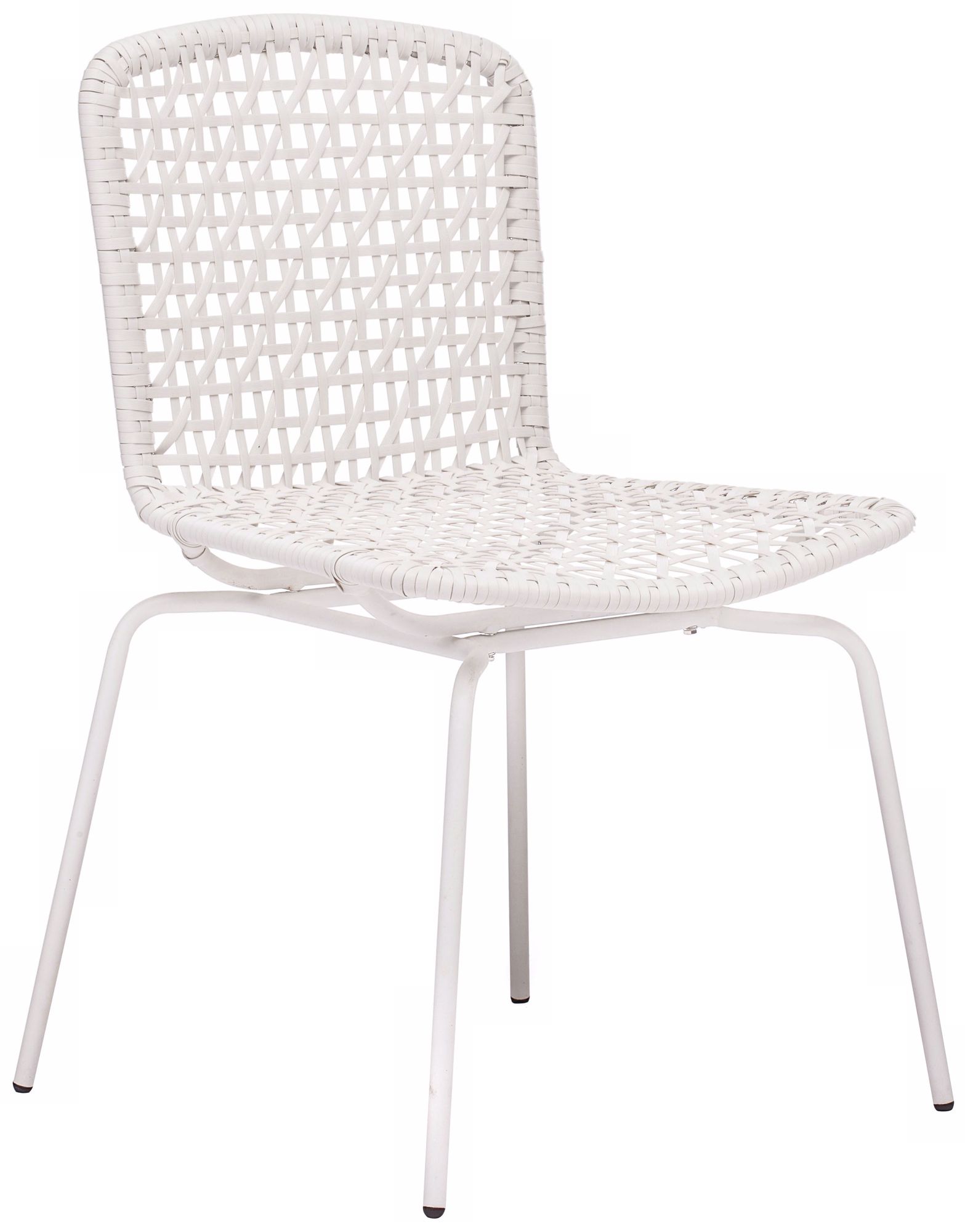 Zuo Silvermine Outdoor White Bay Chair
