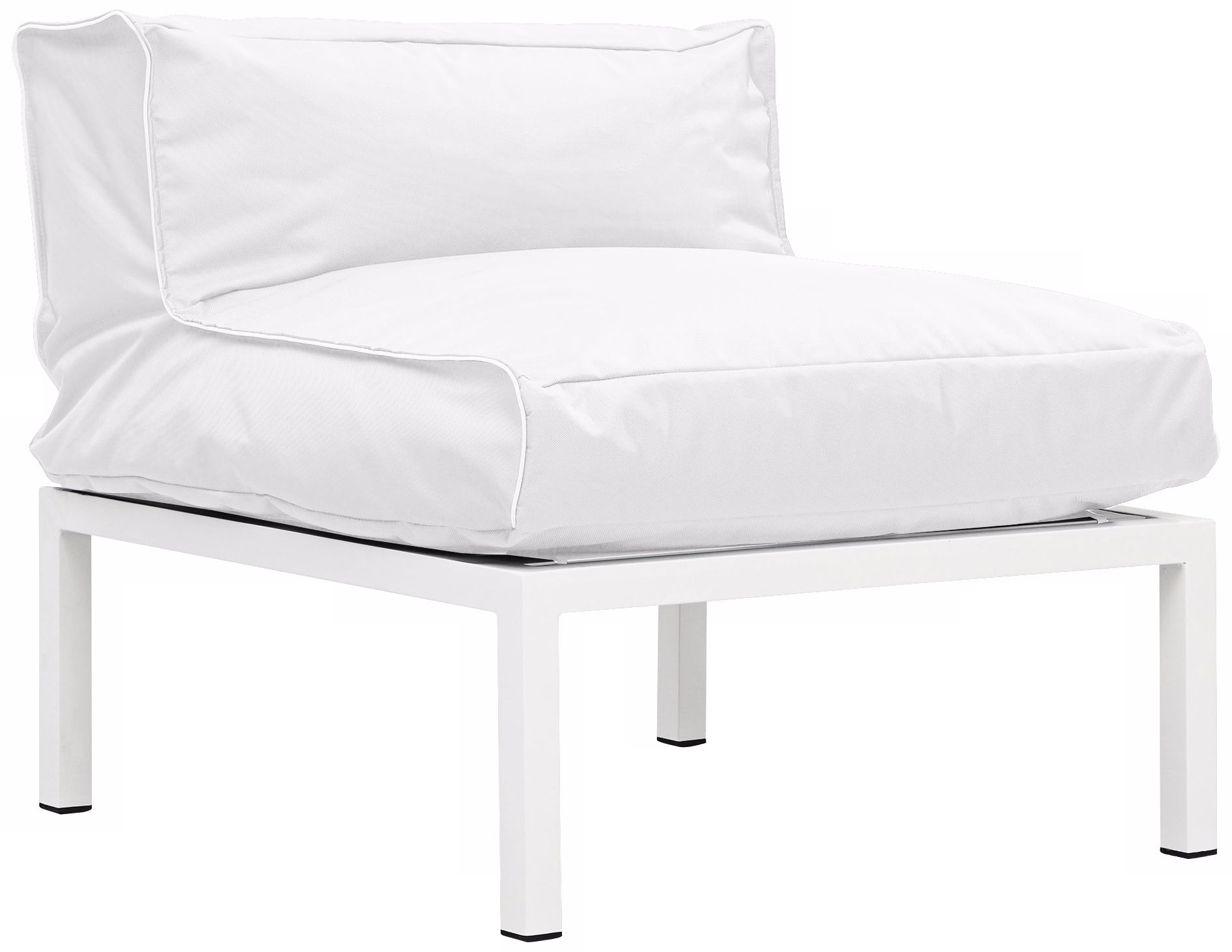 Zuo Copacabana White Modular Middle Seat