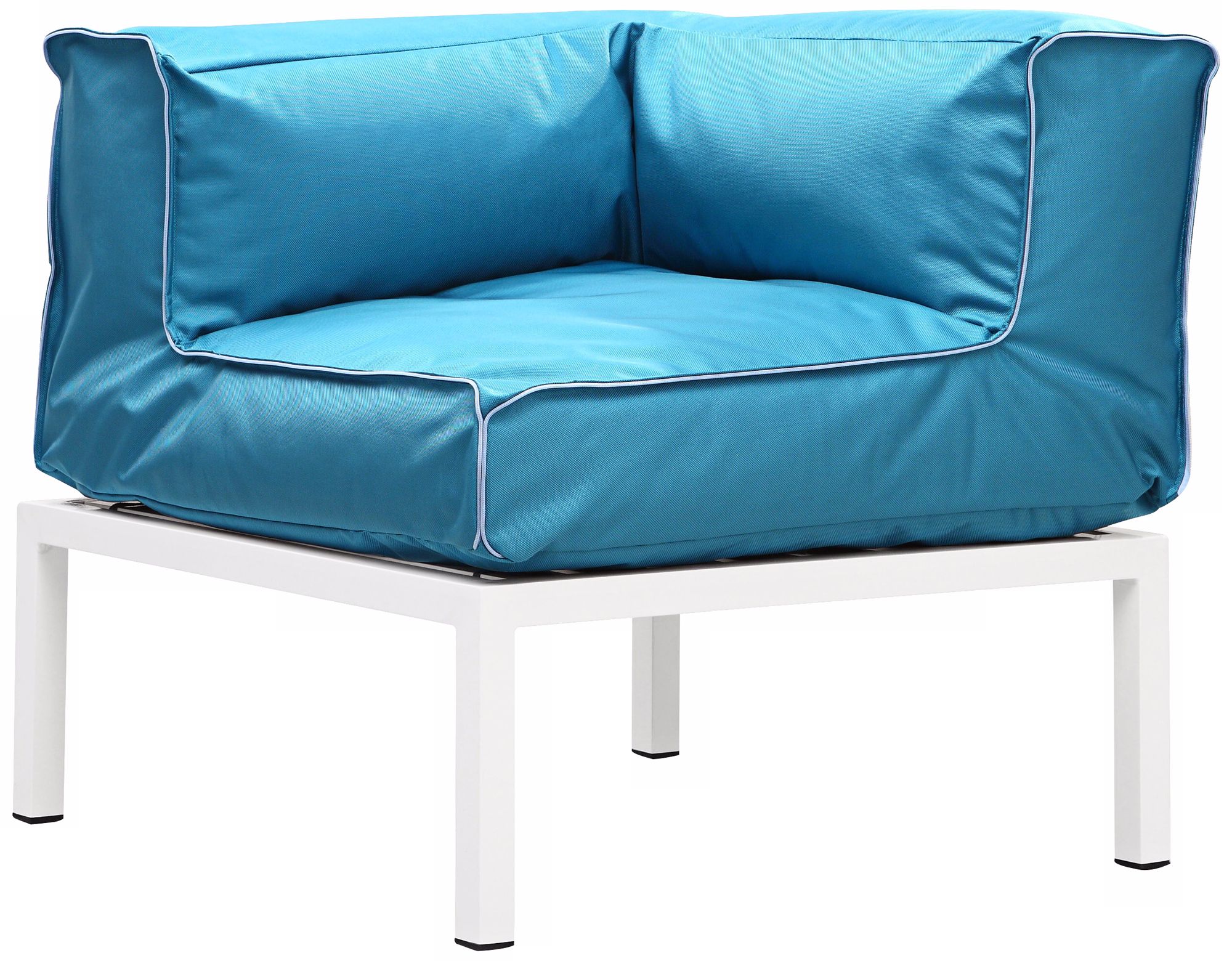 Zuo Copacabana Outdoor Turquoise Modular Corner Seat