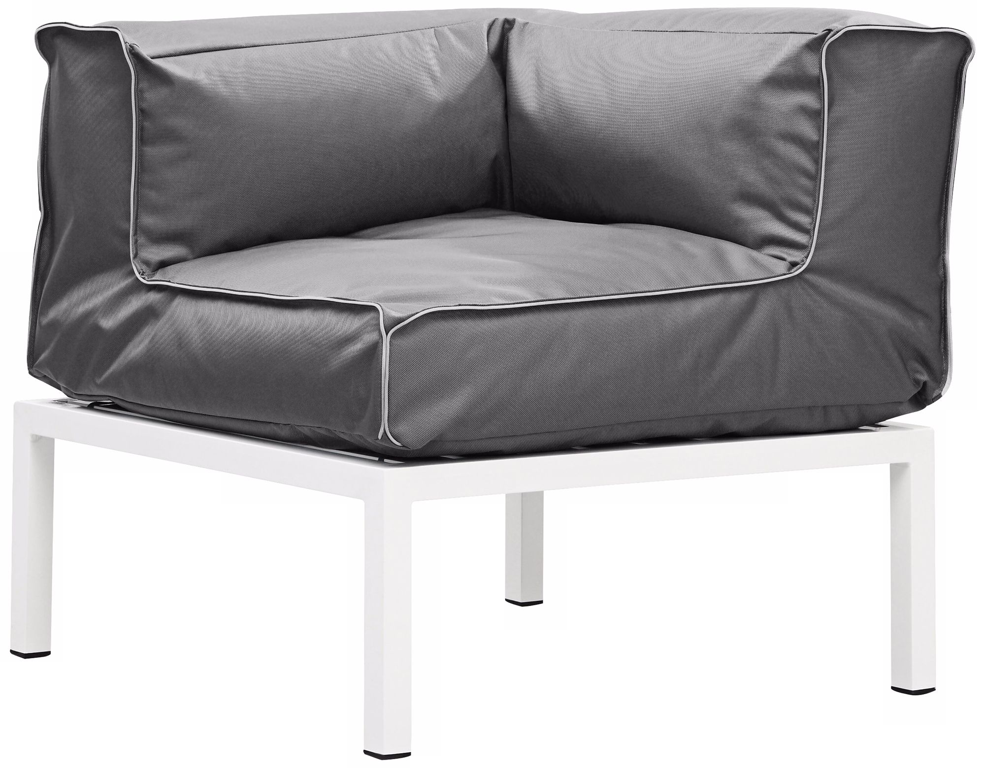 Zuo Copacabana Outdoor Light Gray Modular Corner Seat