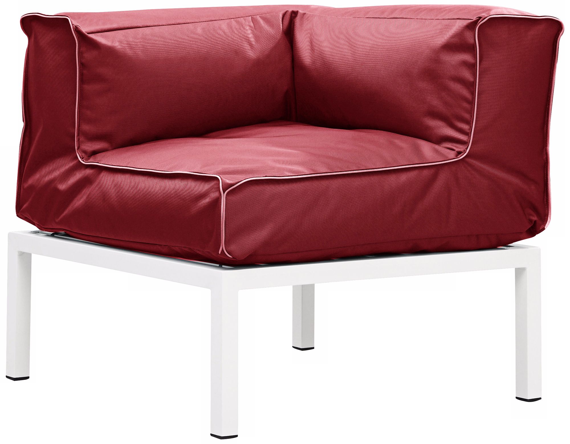 Zuo Copacabana Outdoor Red Modular Corner Seat