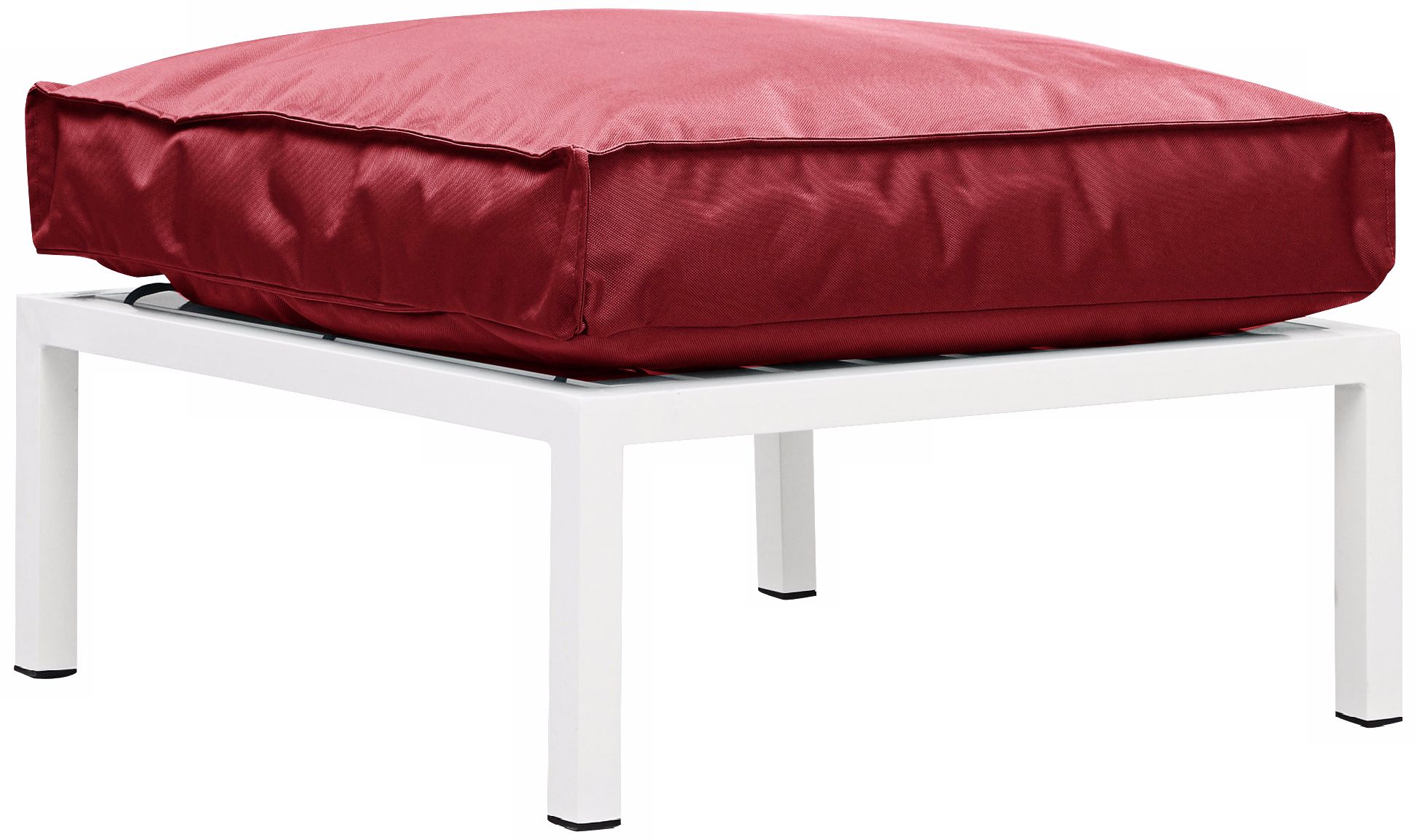 Zuo Copacabana Red Outdoor Ottoman