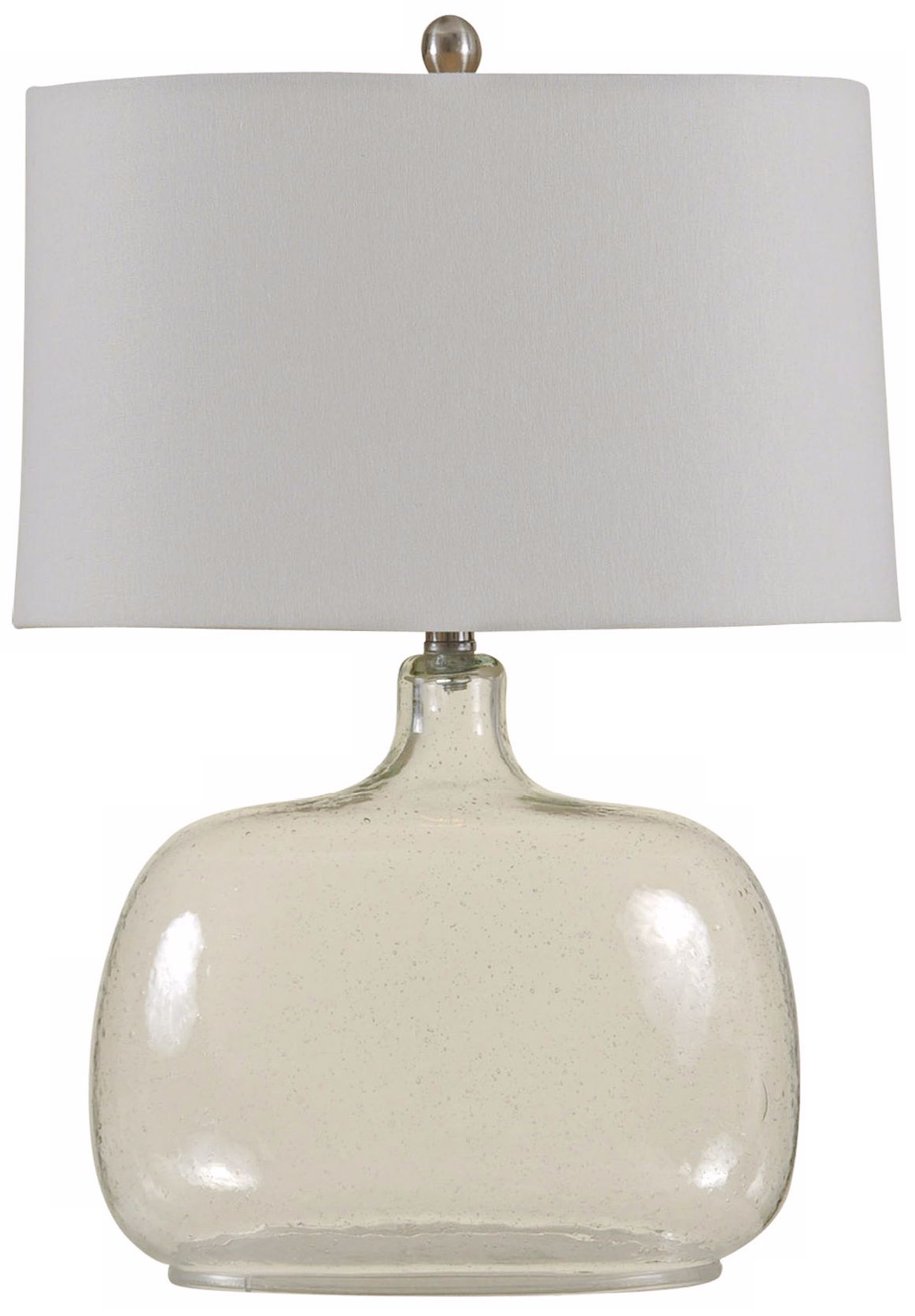 Brentford Seeded Clear Glass Table Lamp
