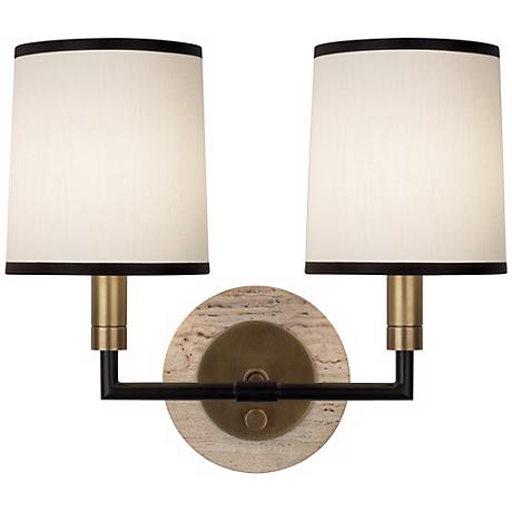 Robert Abbey Axis Aged Brass Double Wall Sconce - #Y9135 www.lampsplus.com