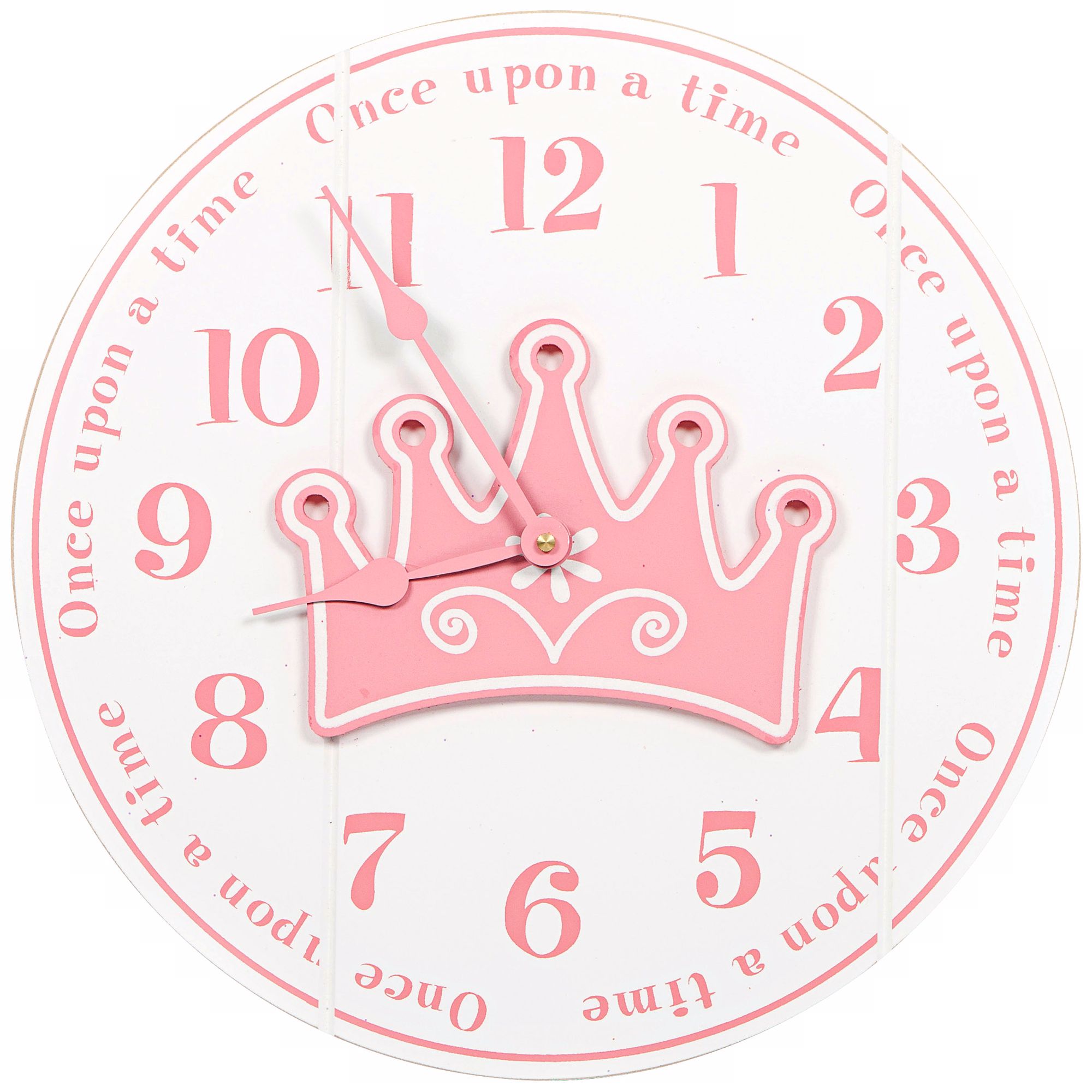 Once Upon A Time 14" Wide White Children's Wall Clock