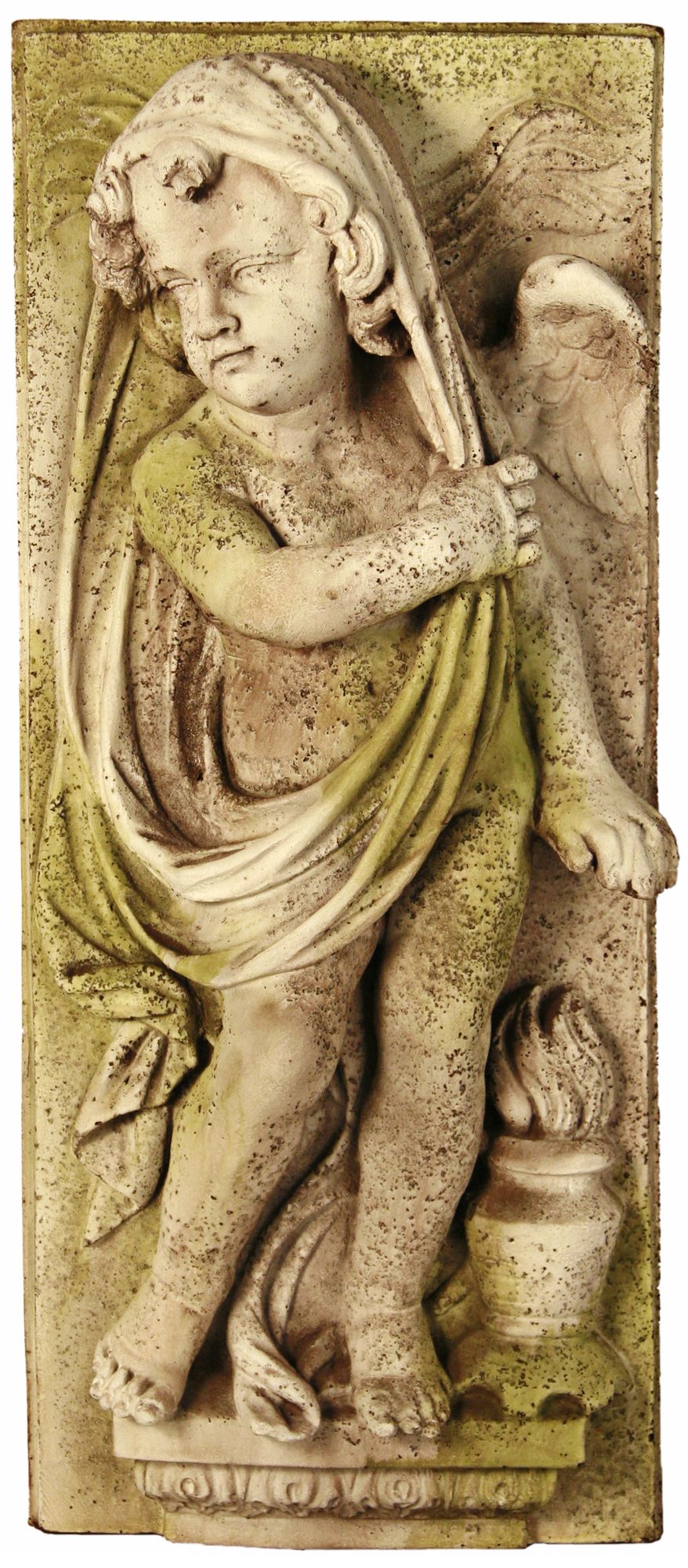 Little Boy Winter 30" High Outdoor Wall Sculpture