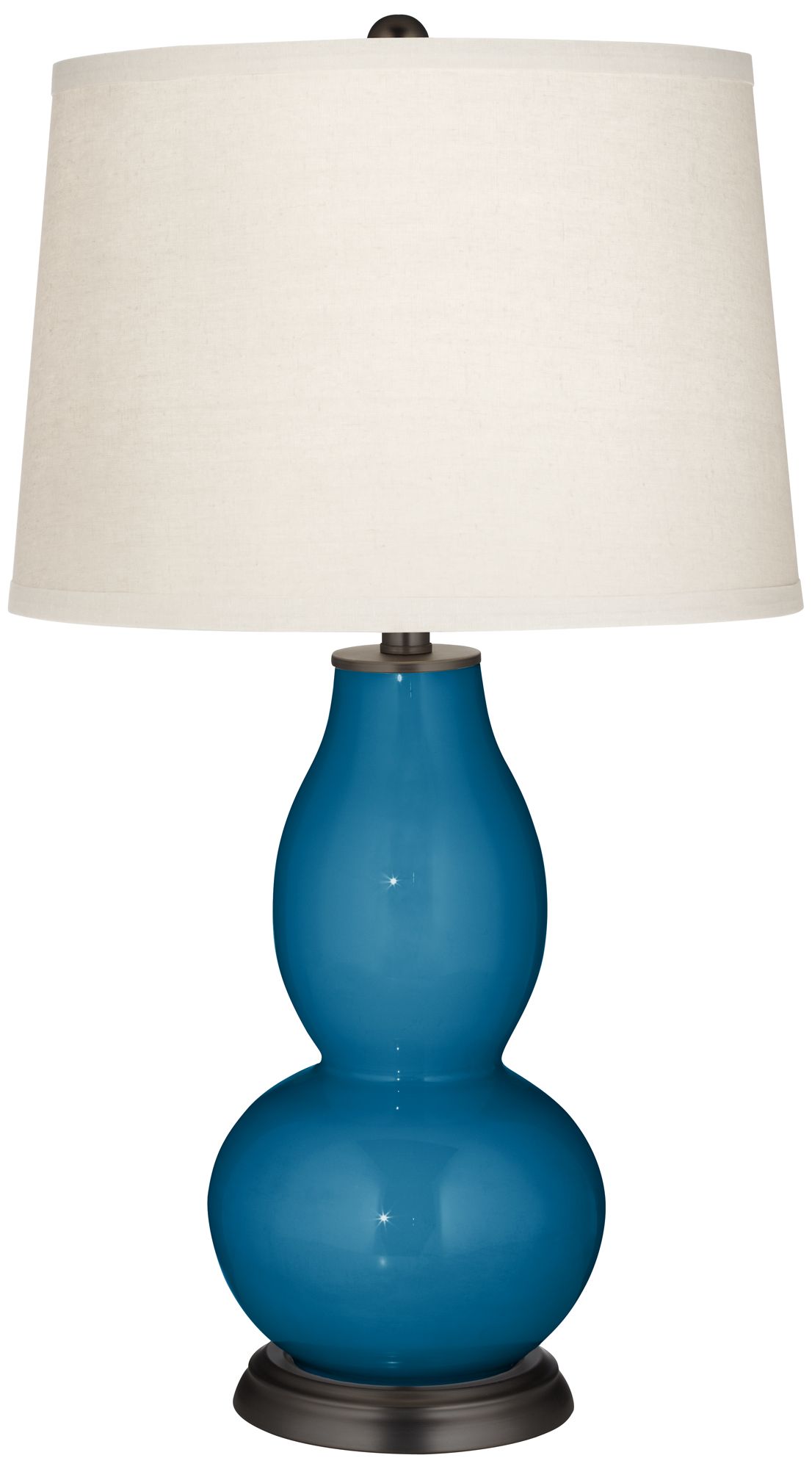 Mykonos Blue Double Gourd Table Lamp