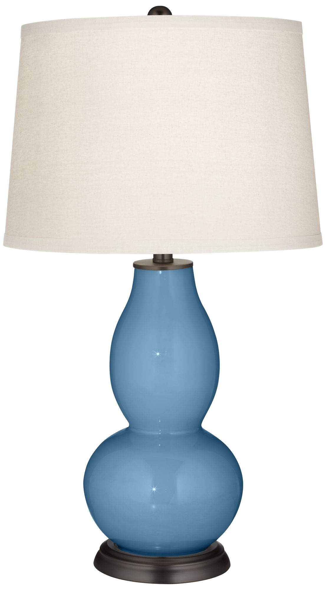 Secure Blue Double Gourd Table Lamp