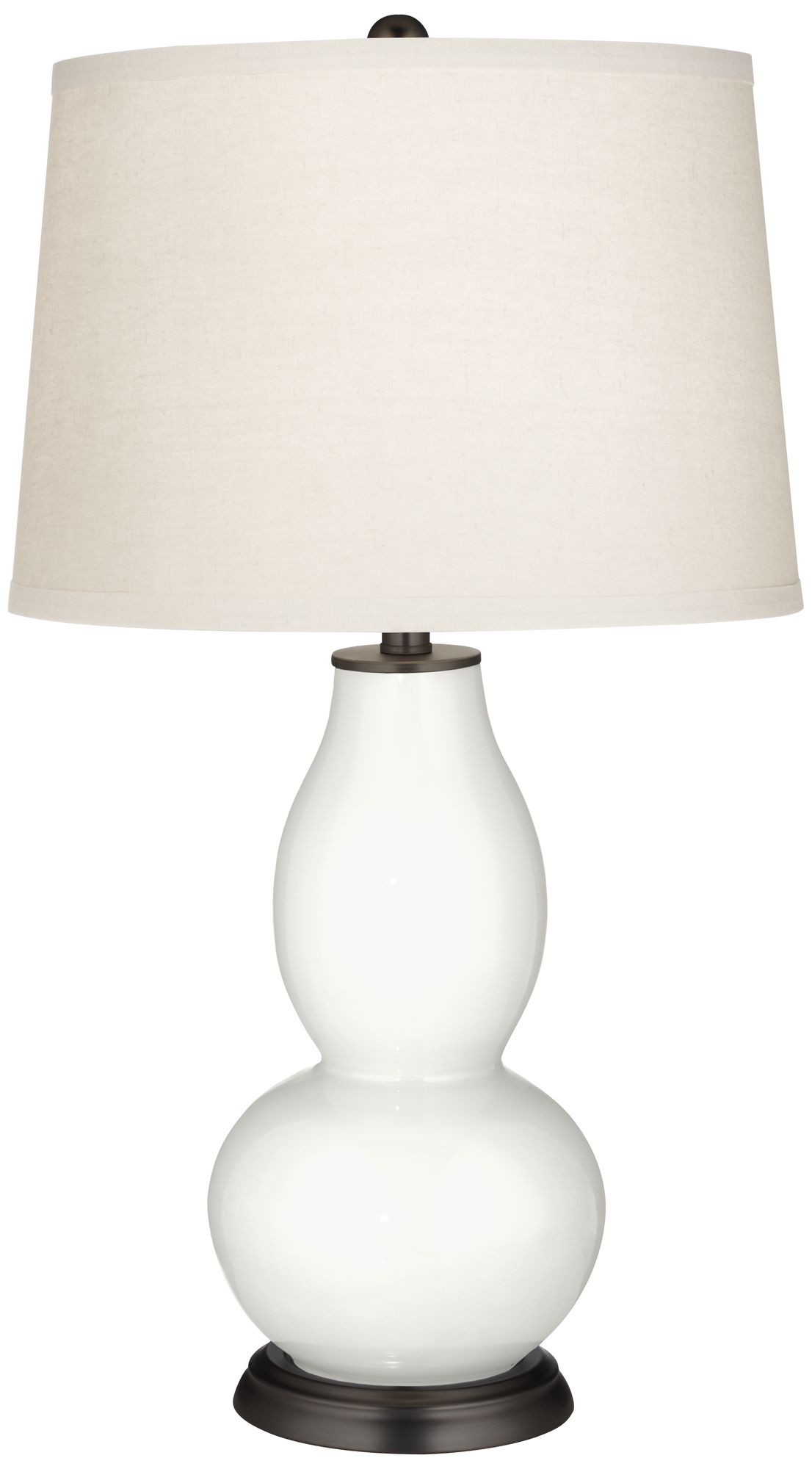 Winter White Double Gourd Table Lamp