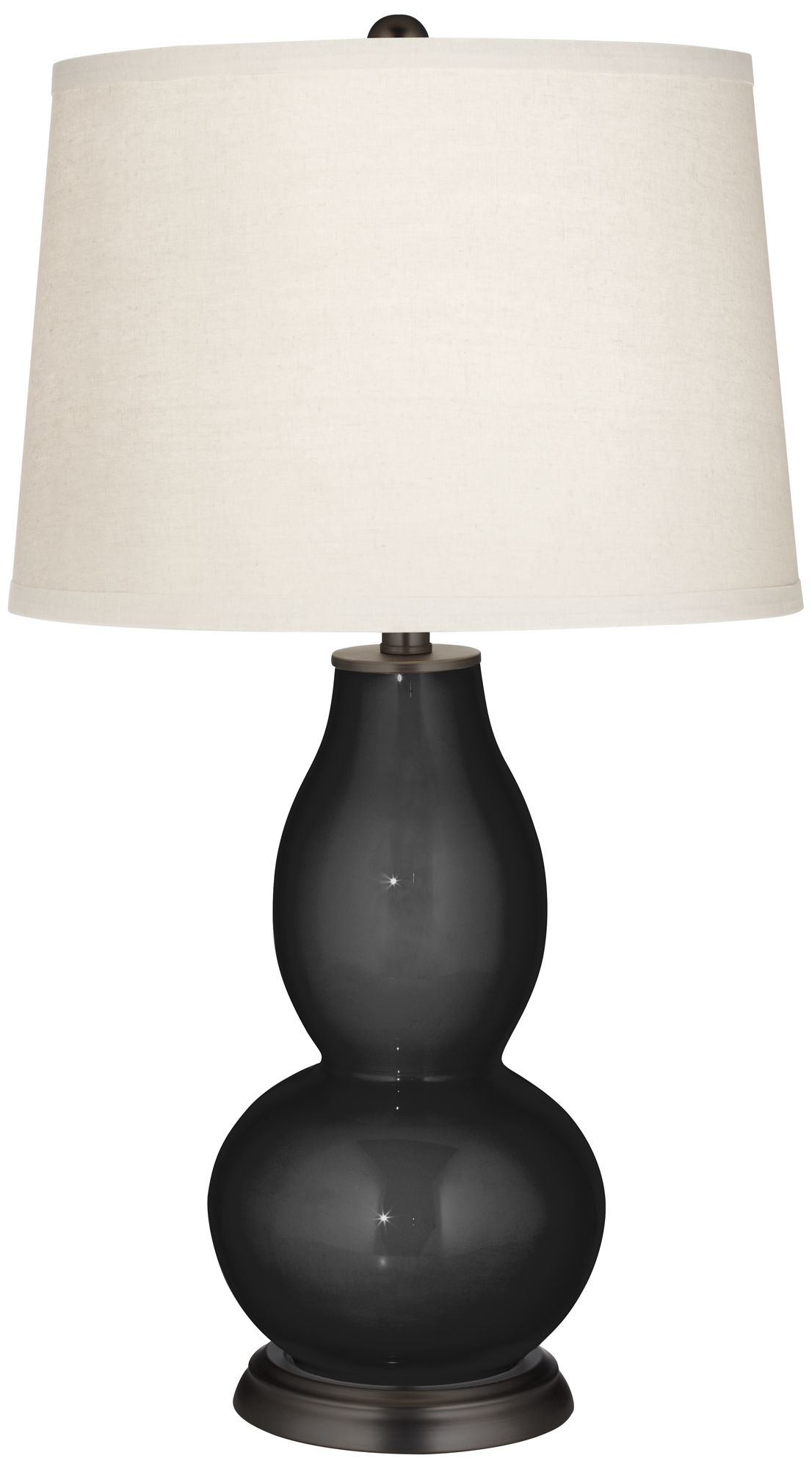 Tricorn Black Double Gourd Table Lamp