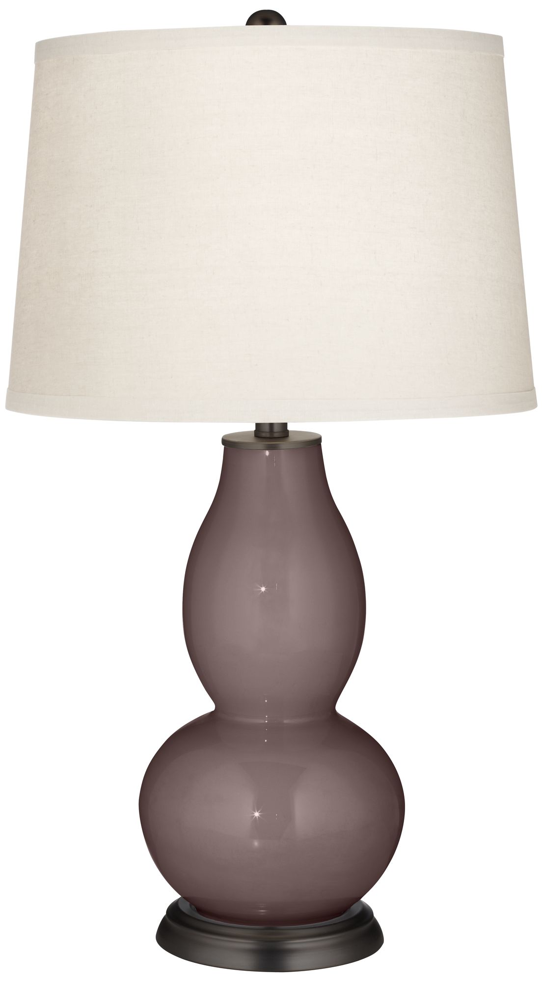 Deepest Mauve Double Gourd Table Lamp