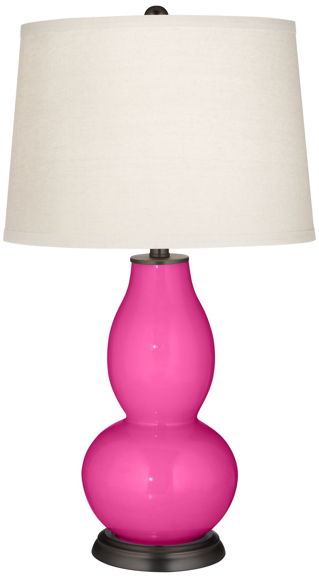 Fuchsia Double Gourd Table Lamp
