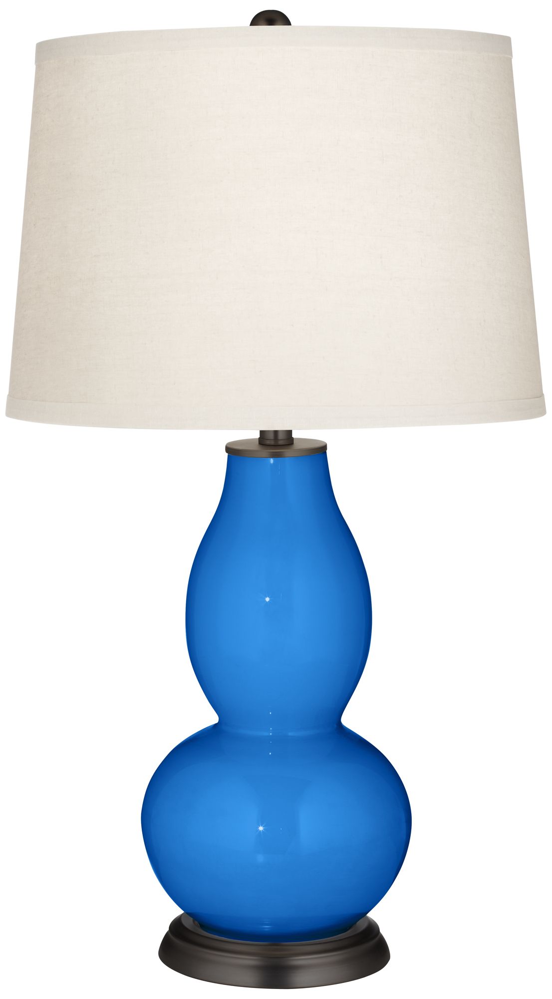Royal Blue Double Gourd Table Lamp