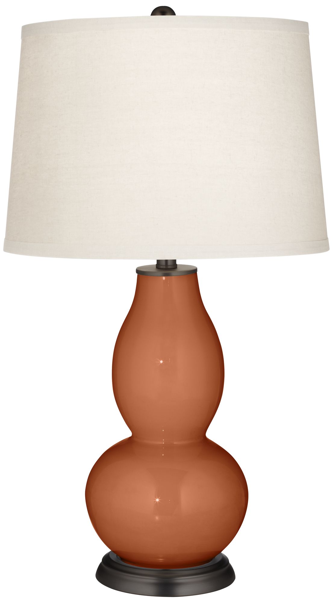 Fawn Brown Double Gourd Table Lamp