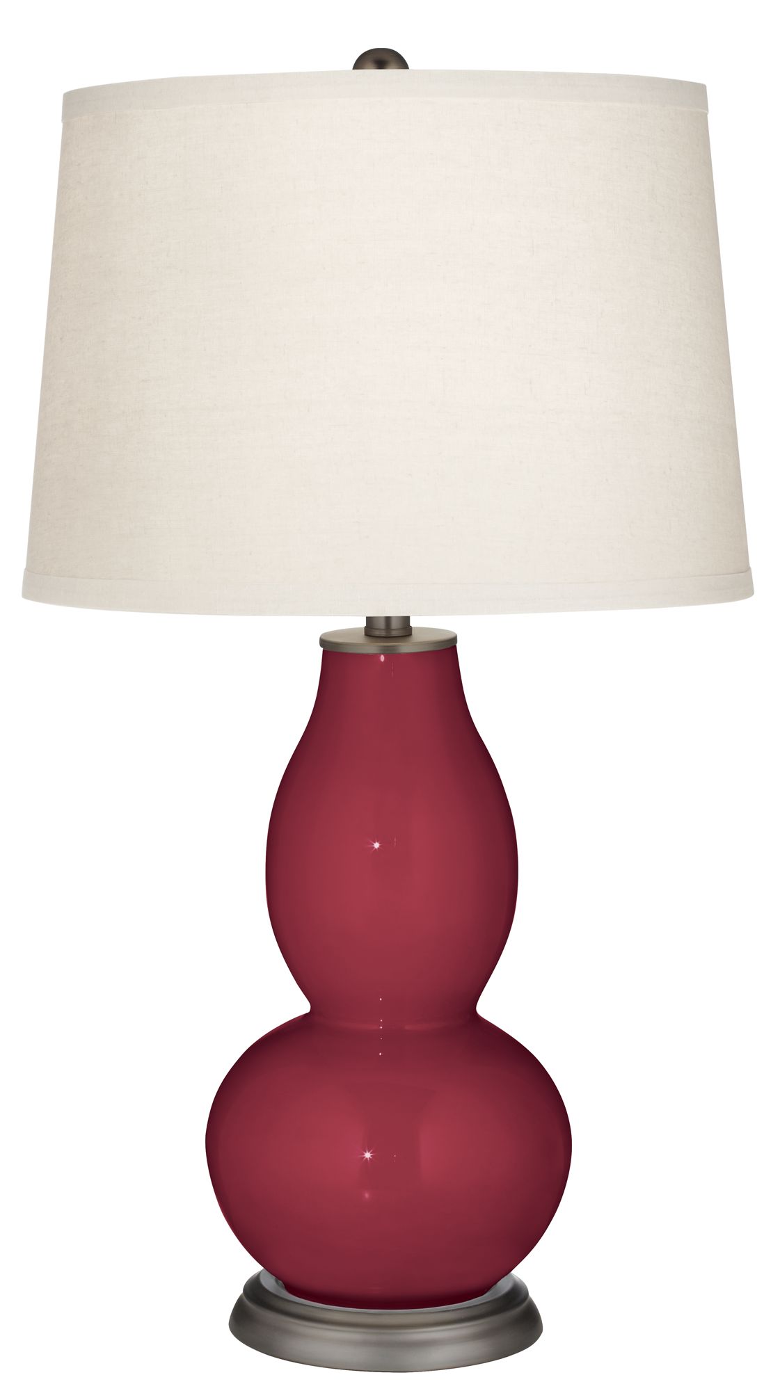 Antique Red Double Gourd Table Lamp