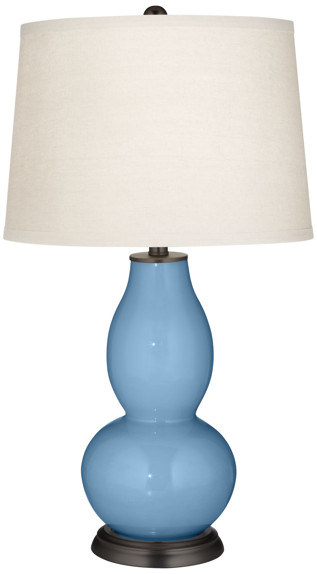 Dusk Blue Double Gourd Table Lamp