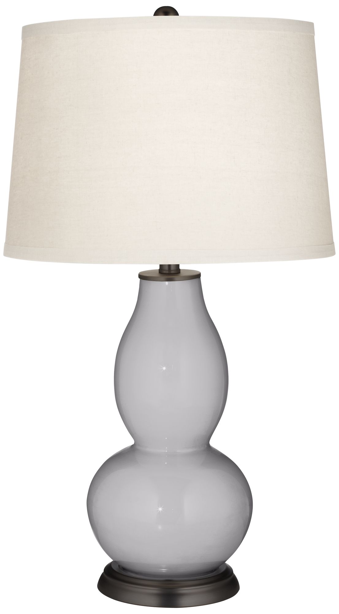 Swanky Gray Double Gourd Table Lamp