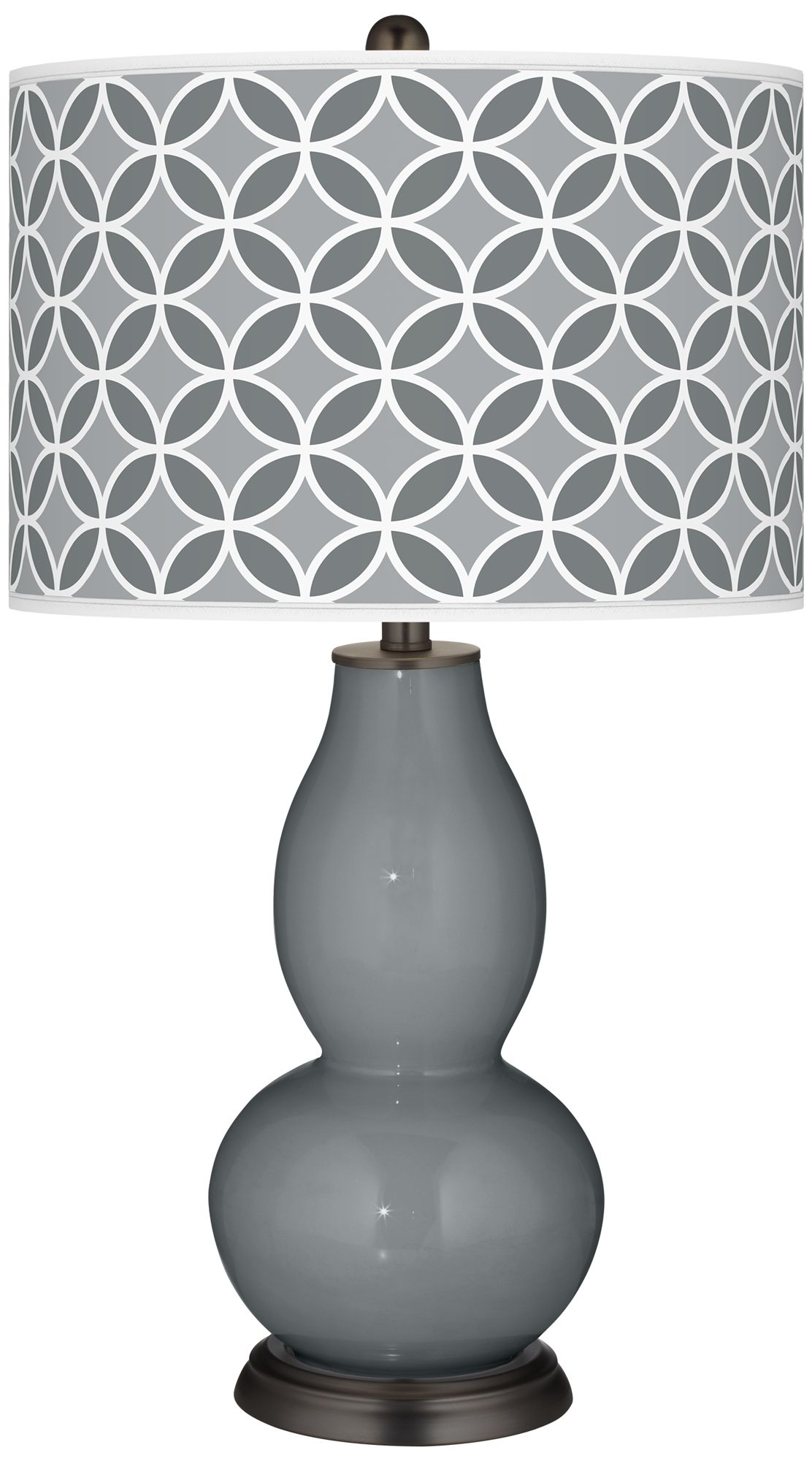 Software Circle Rings Double Gourd Table Lamp